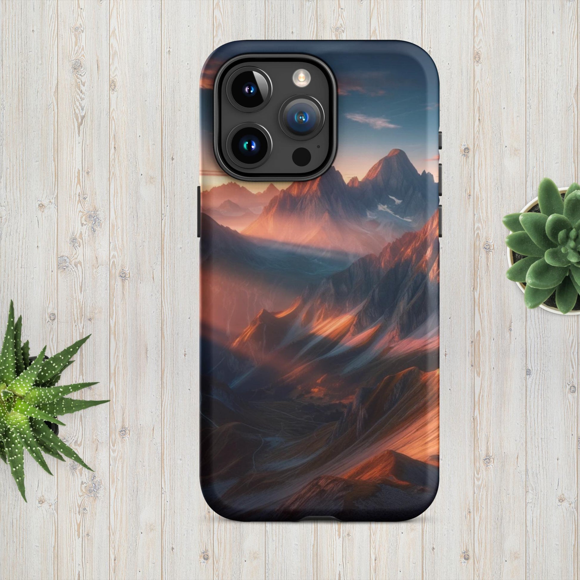 The Hologram Hook Up Matte / iPhone 15 Pro Max Mountain Mornings Tough Case for iPhone®