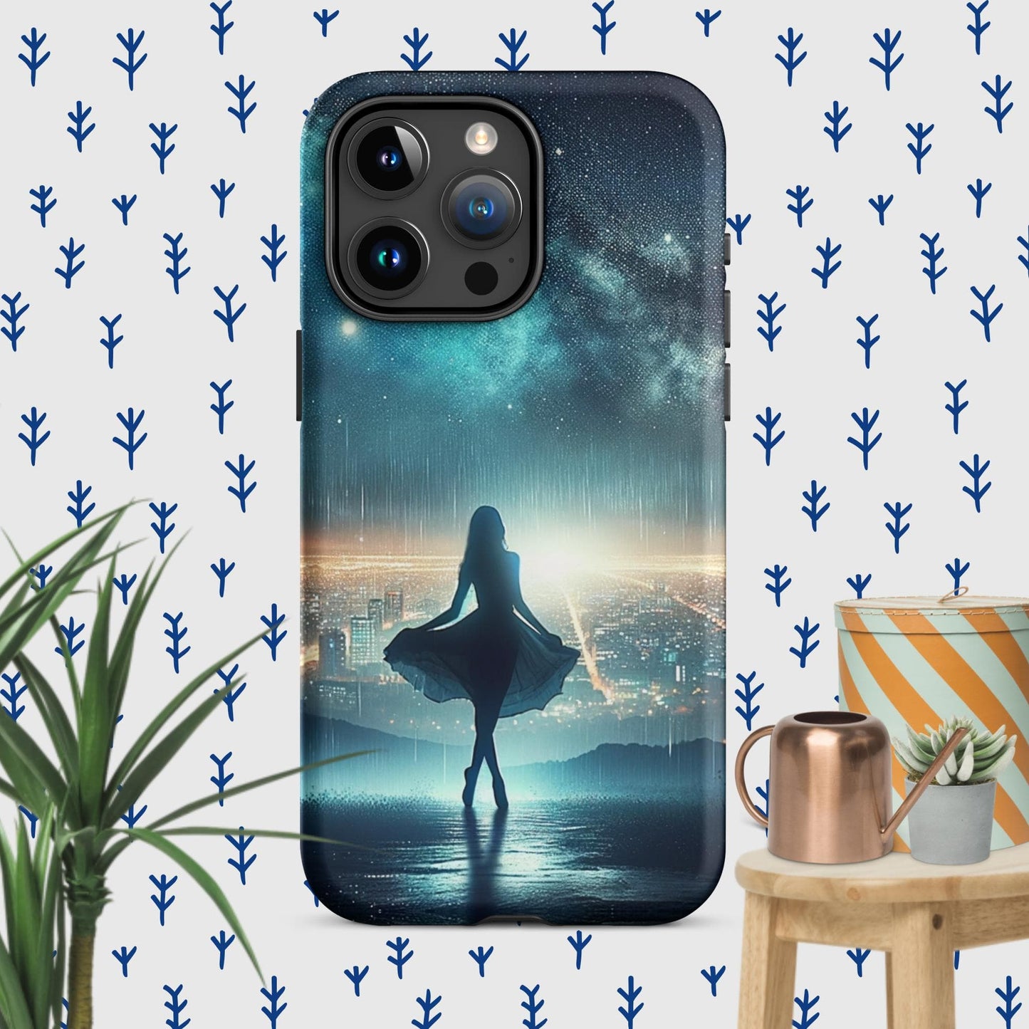 The Hologram Hook Up Matte / iPhone 15 Pro Max Night Dance Tough Case for iPhone®