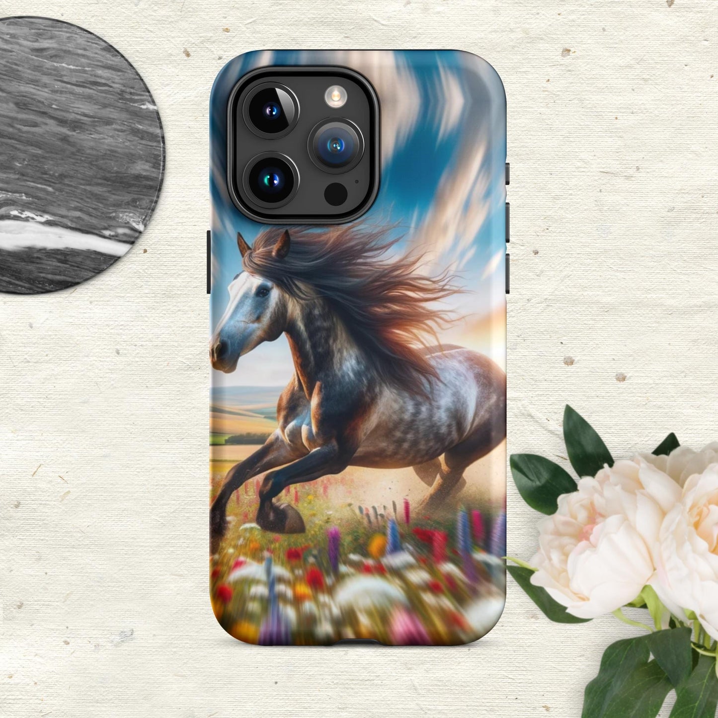 The Hologram Hook Up Matte / iPhone 15 Pro Max Speed Horse Tough Case for iPhone®