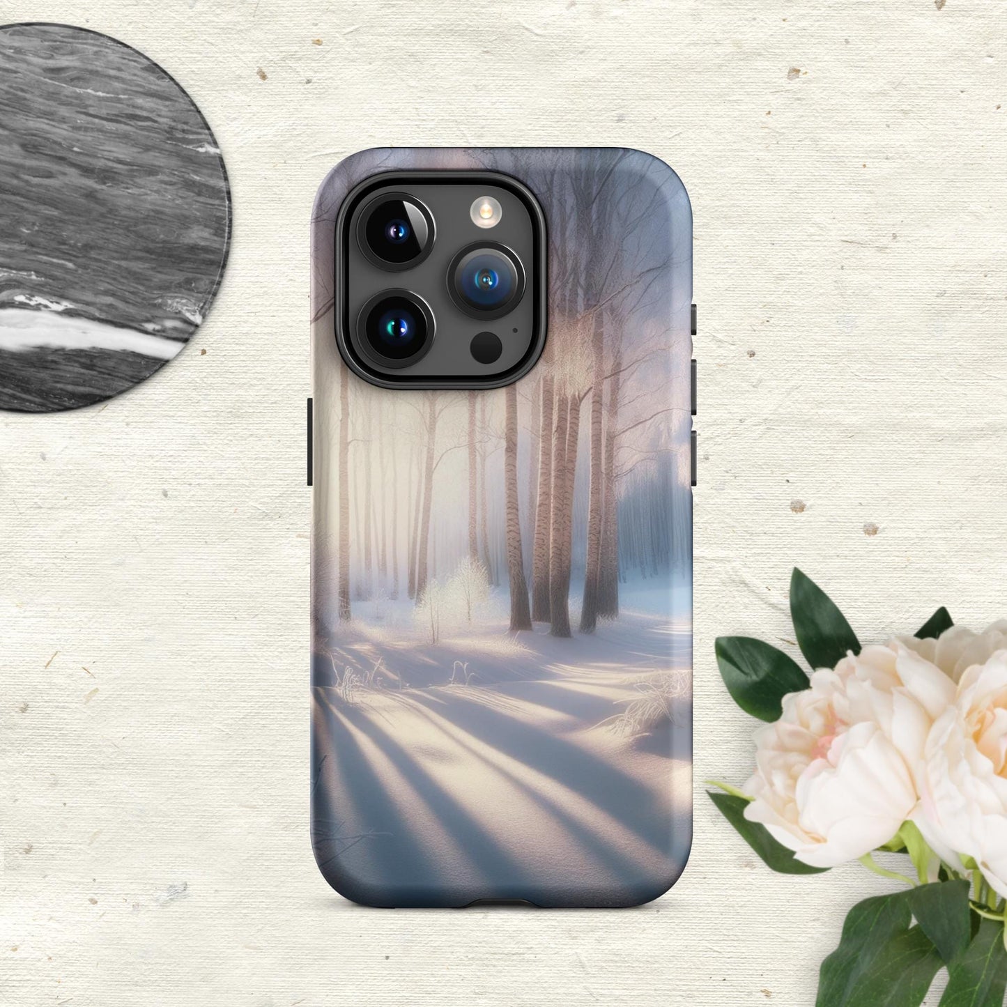 The Hologram Hook Up Matte / iPhone 15 Pro Snowy Escapade Tough Case for iPhone®
