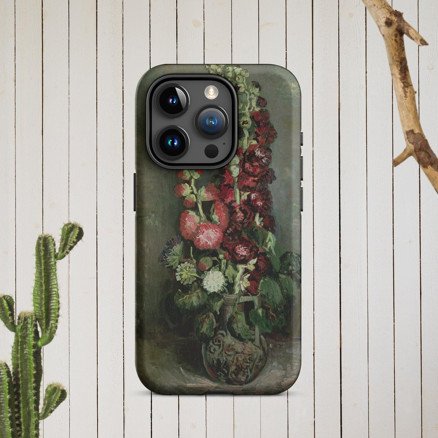 The Hologram Hook Up Matte / iPhone 15 Pro Vincent's Hollyhocks Tough Case for iPhone®