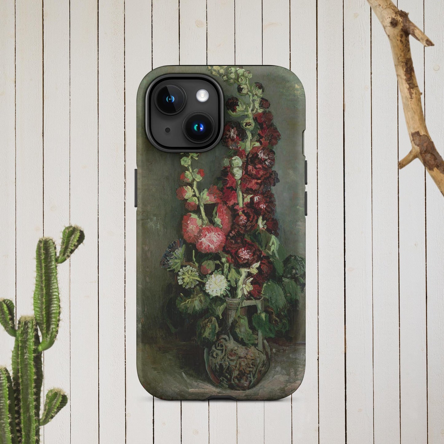 The Hologram Hook Up Matte / iPhone 15 Vincent's Hollyhocks Tough Case for iPhone®