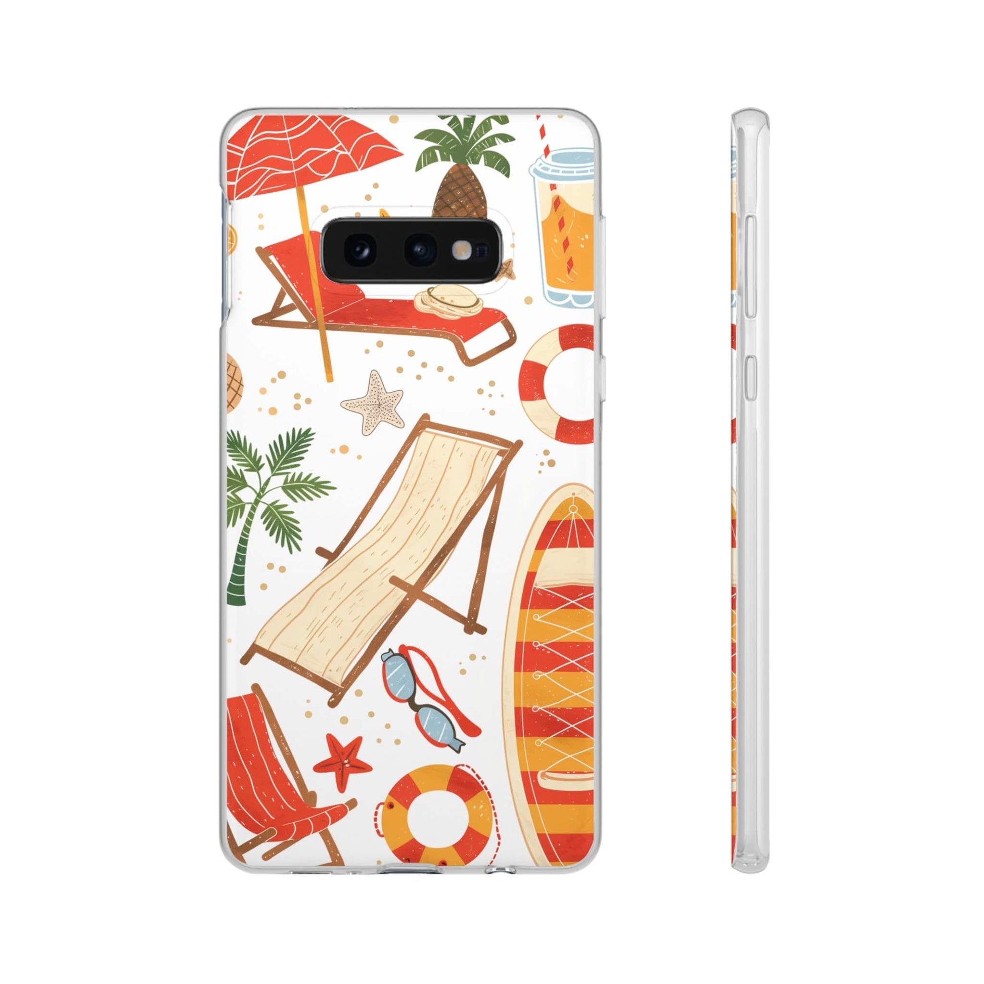 Printify Phone Case Clip Art Summer 4 Vibes Flexi Cases