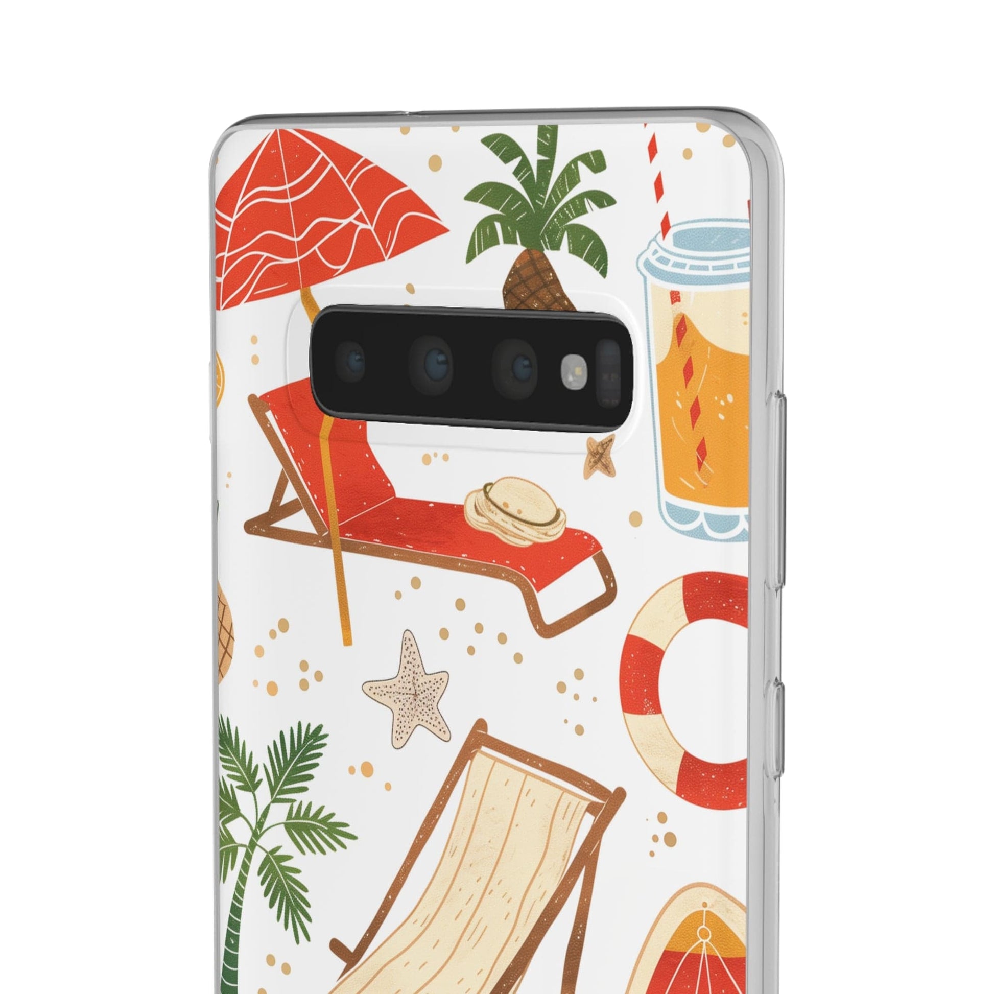 Printify Phone Case Clip Art Summer 4 Vibes Flexi Cases