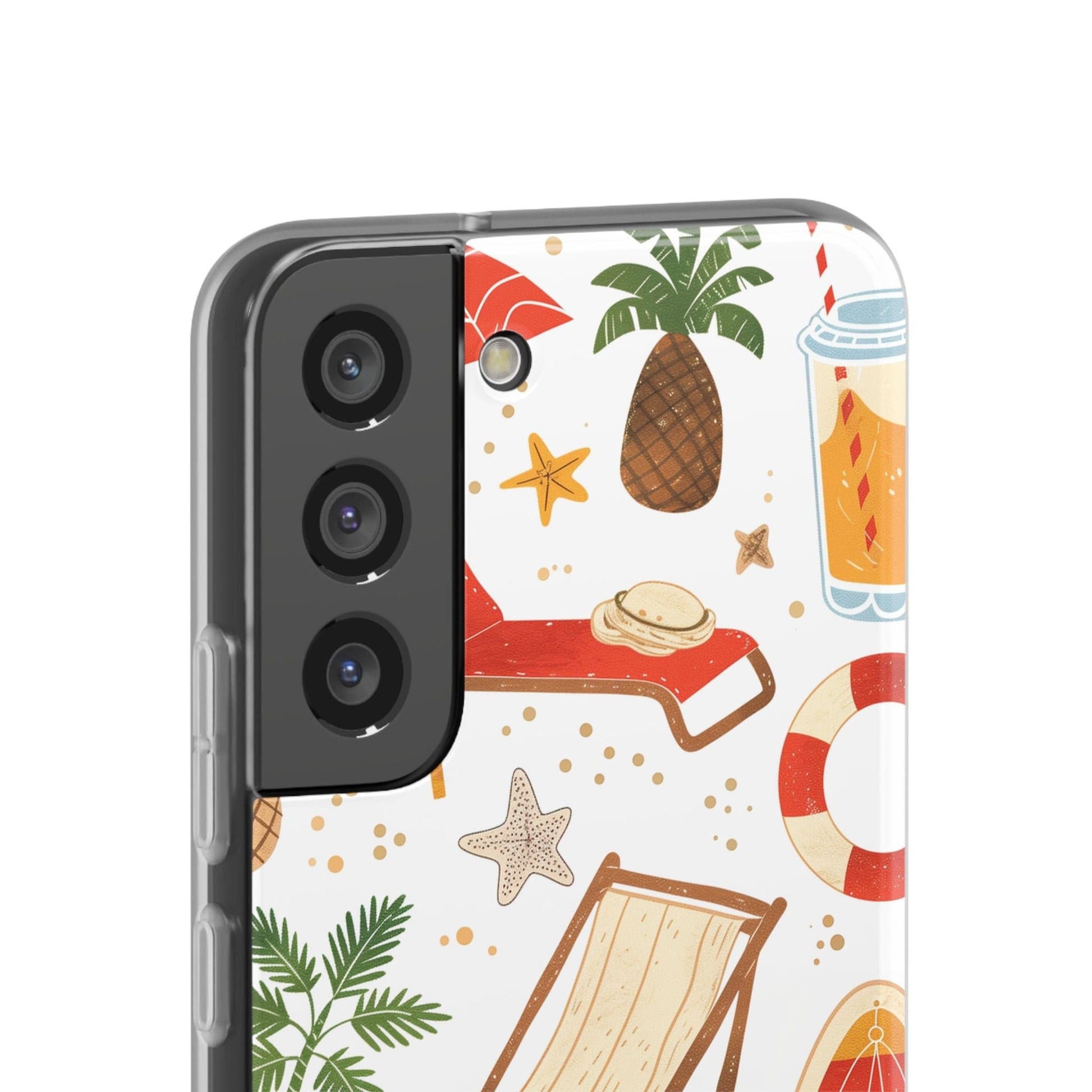 Printify Phone Case Clip Art Summer 4 Vibes Flexi Cases