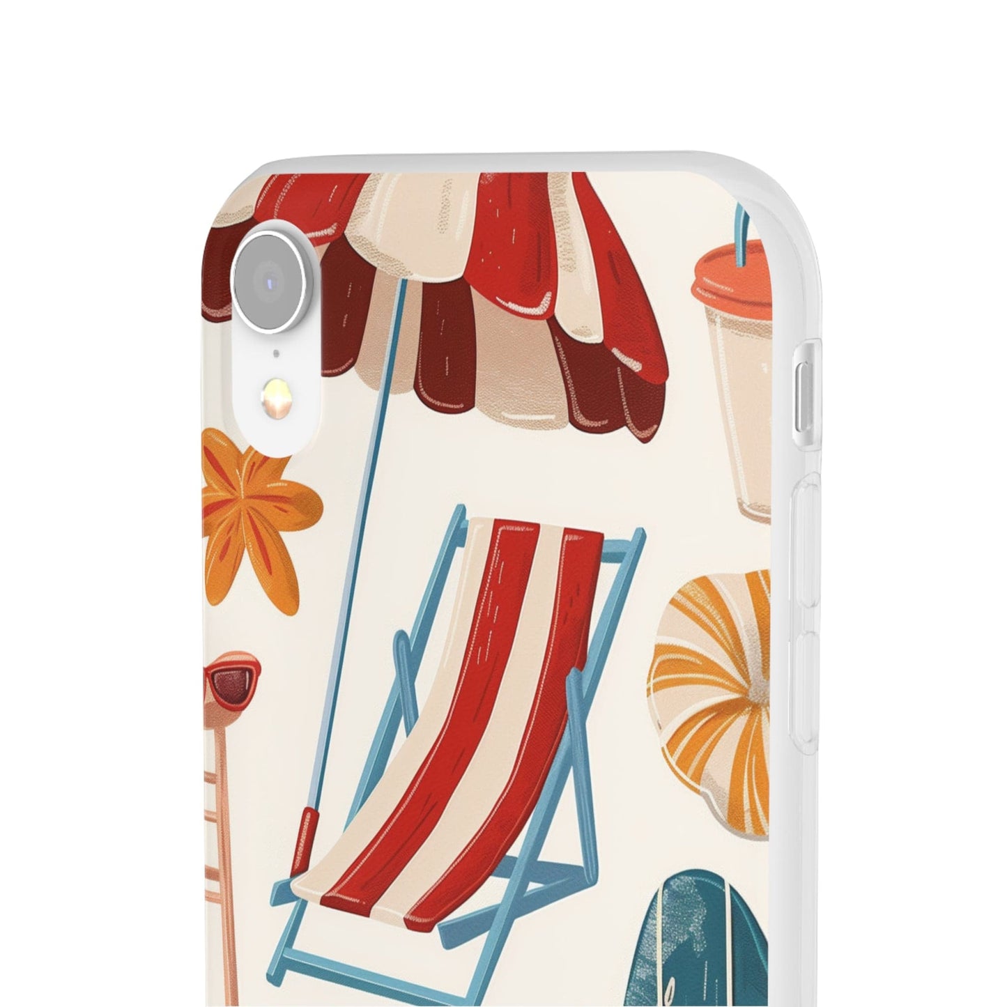 Printify Phone Case Clip Art Summer Vibes 2 Flexi Cases