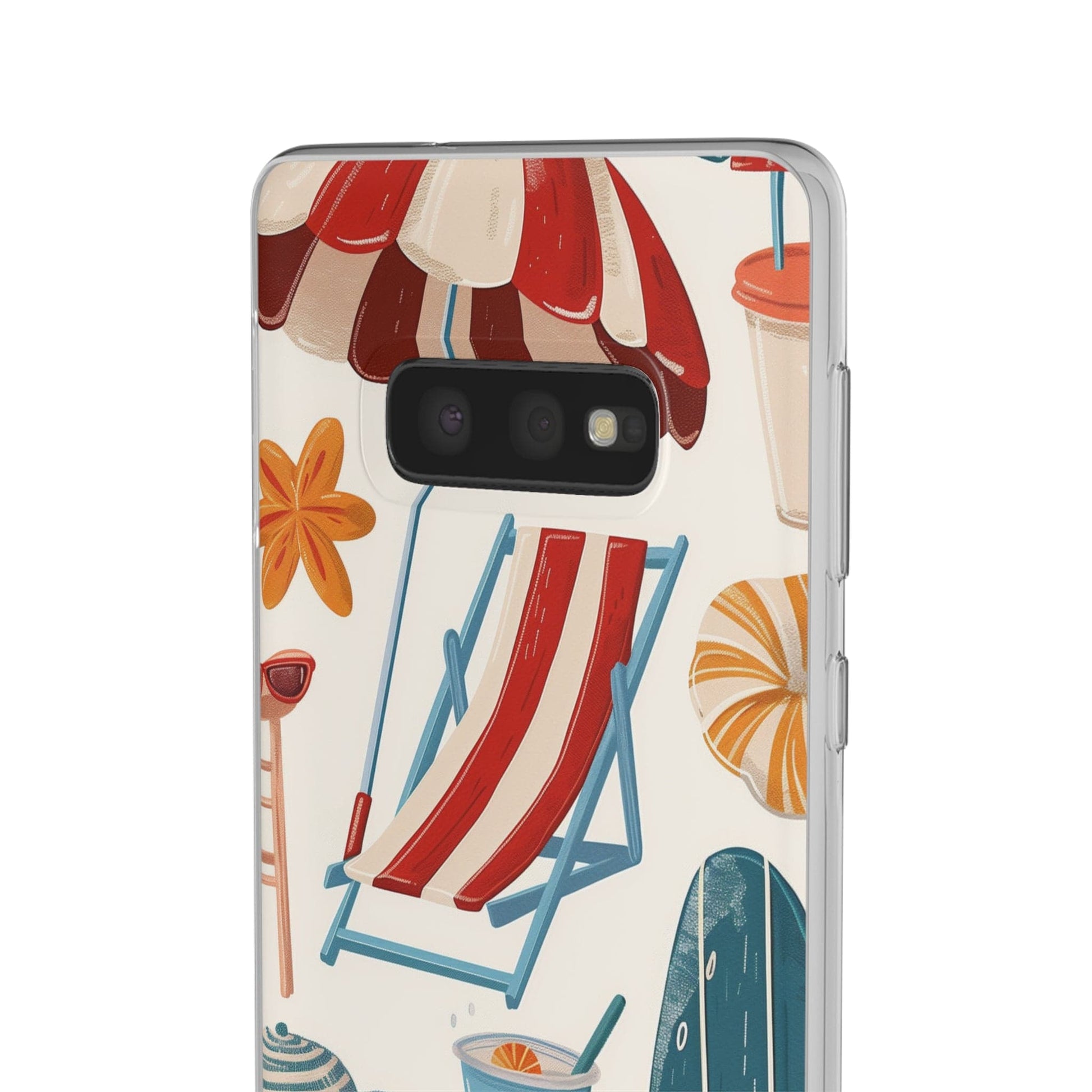 Printify Phone Case Clip Art Summer Vibes 2 Flexi Cases