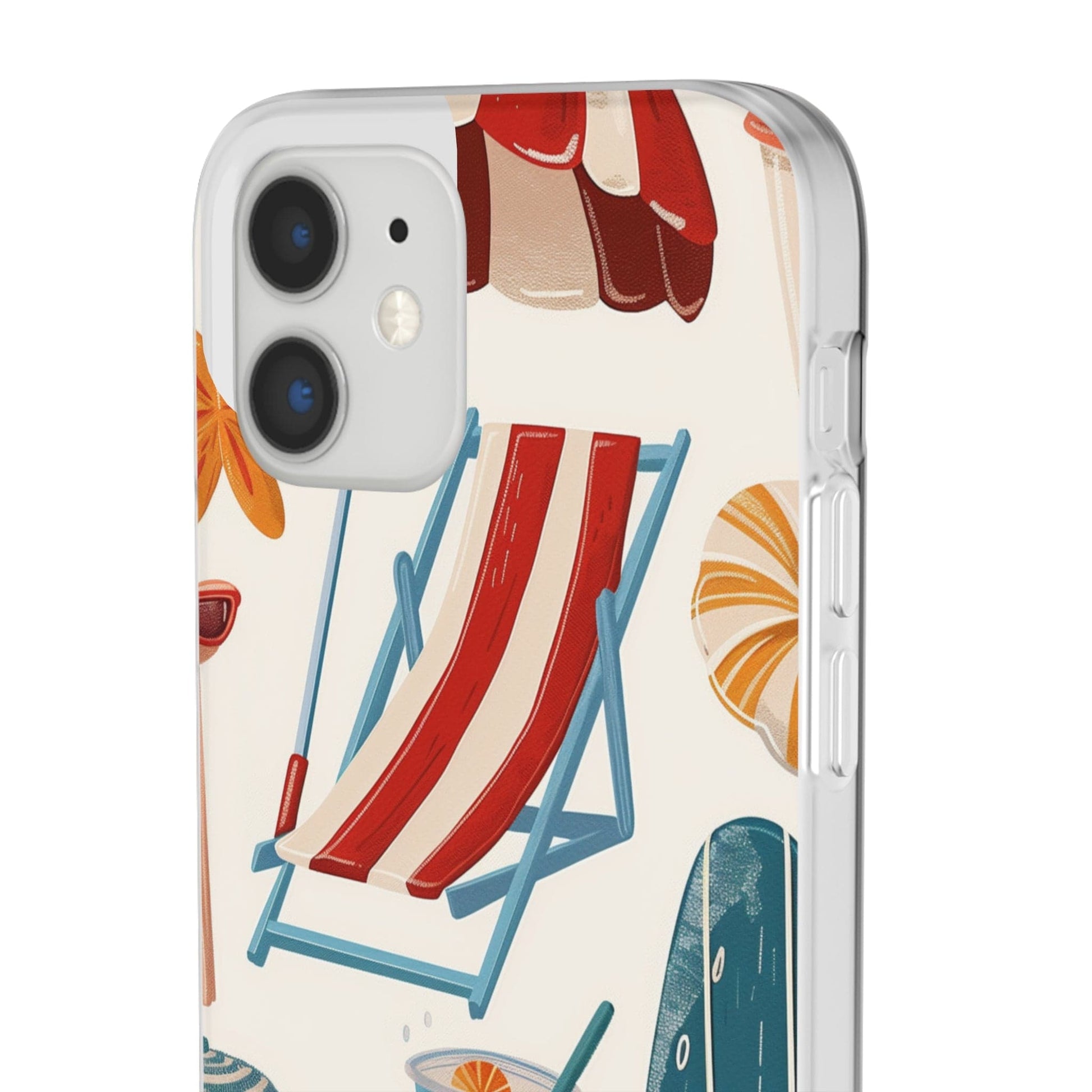 Printify Phone Case Clip Art Summer Vibes 2 Flexi Cases