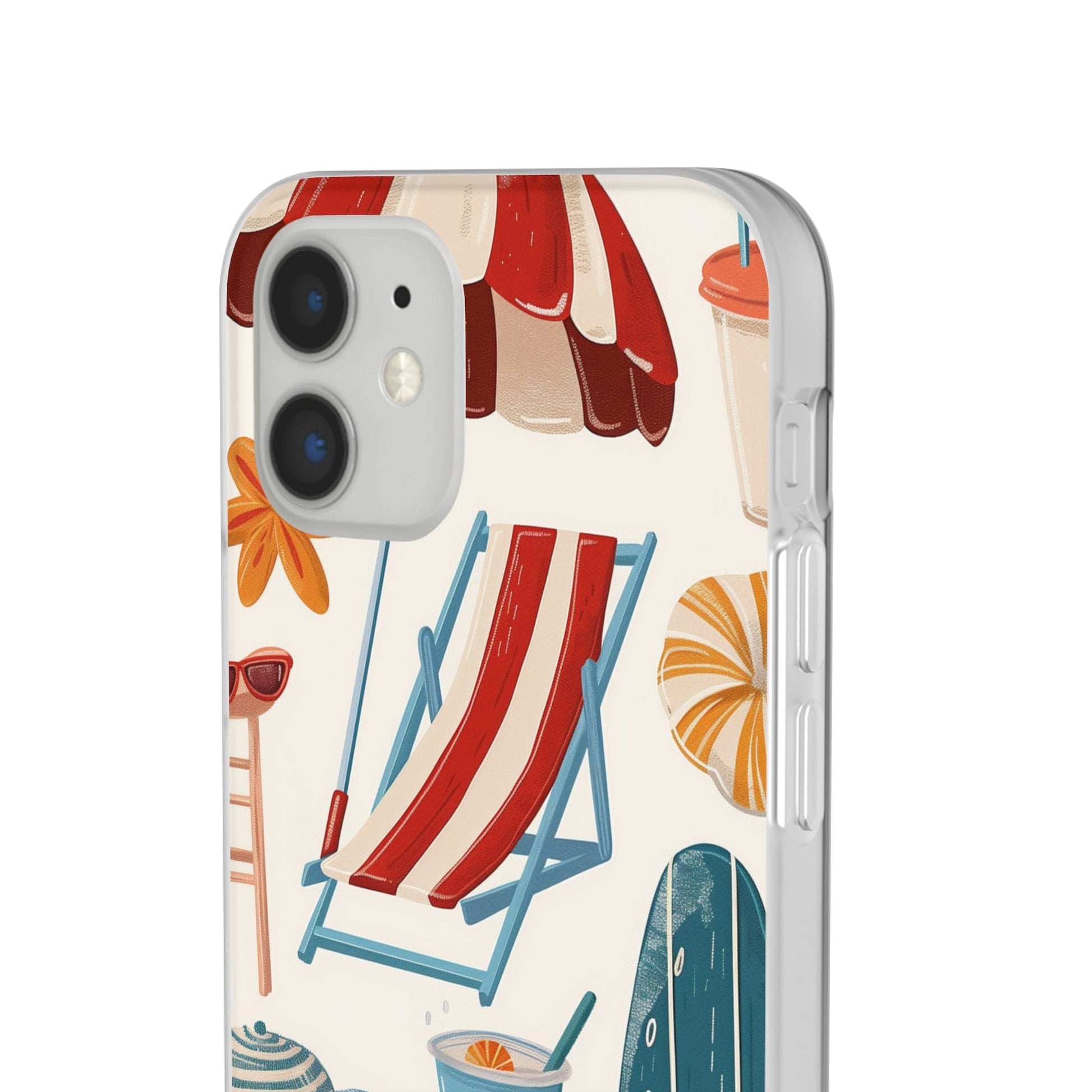 Printify Phone Case Clip Art Summer Vibes 2 Flexi Cases