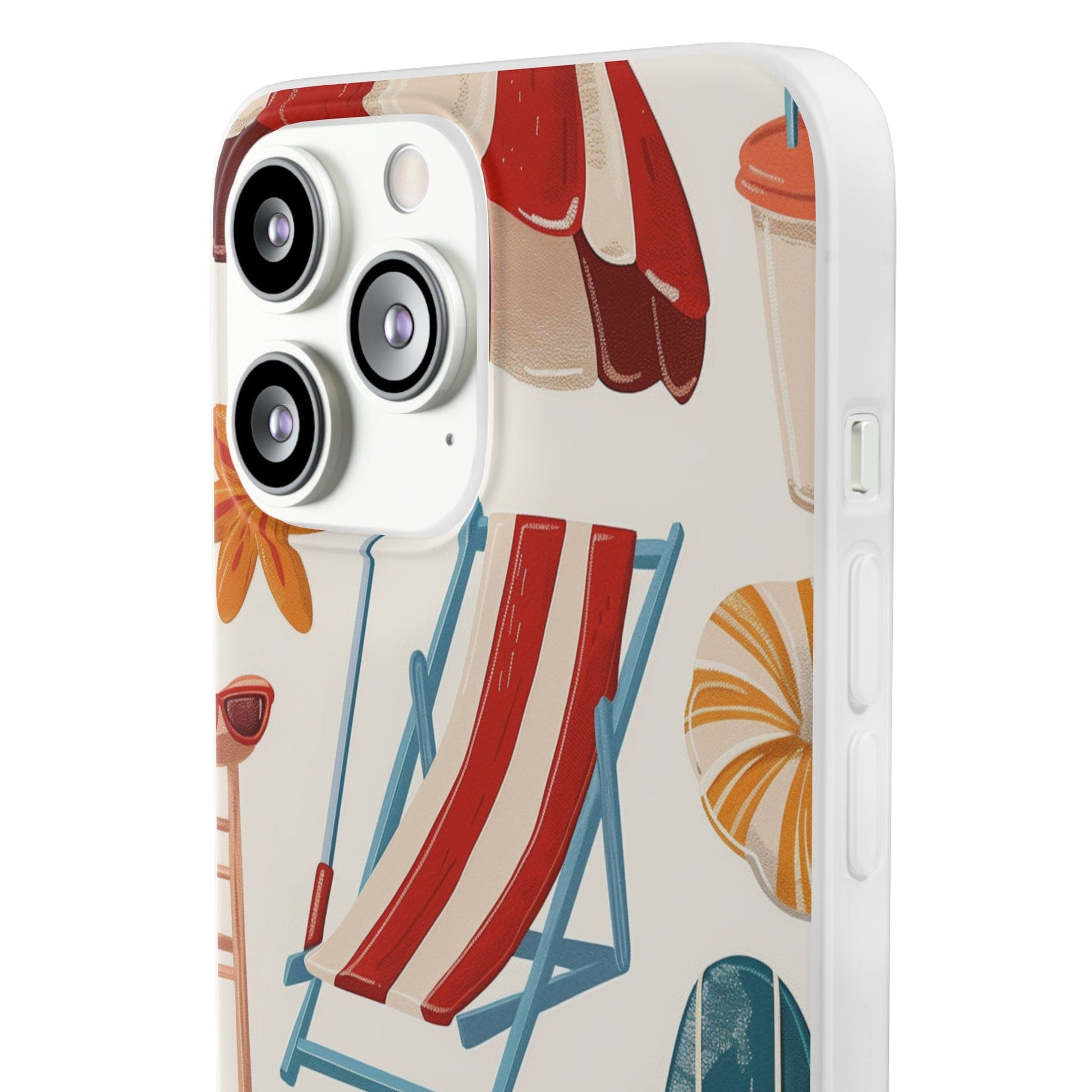 Printify Phone Case Clip Art Summer Vibes 2 Flexi Cases