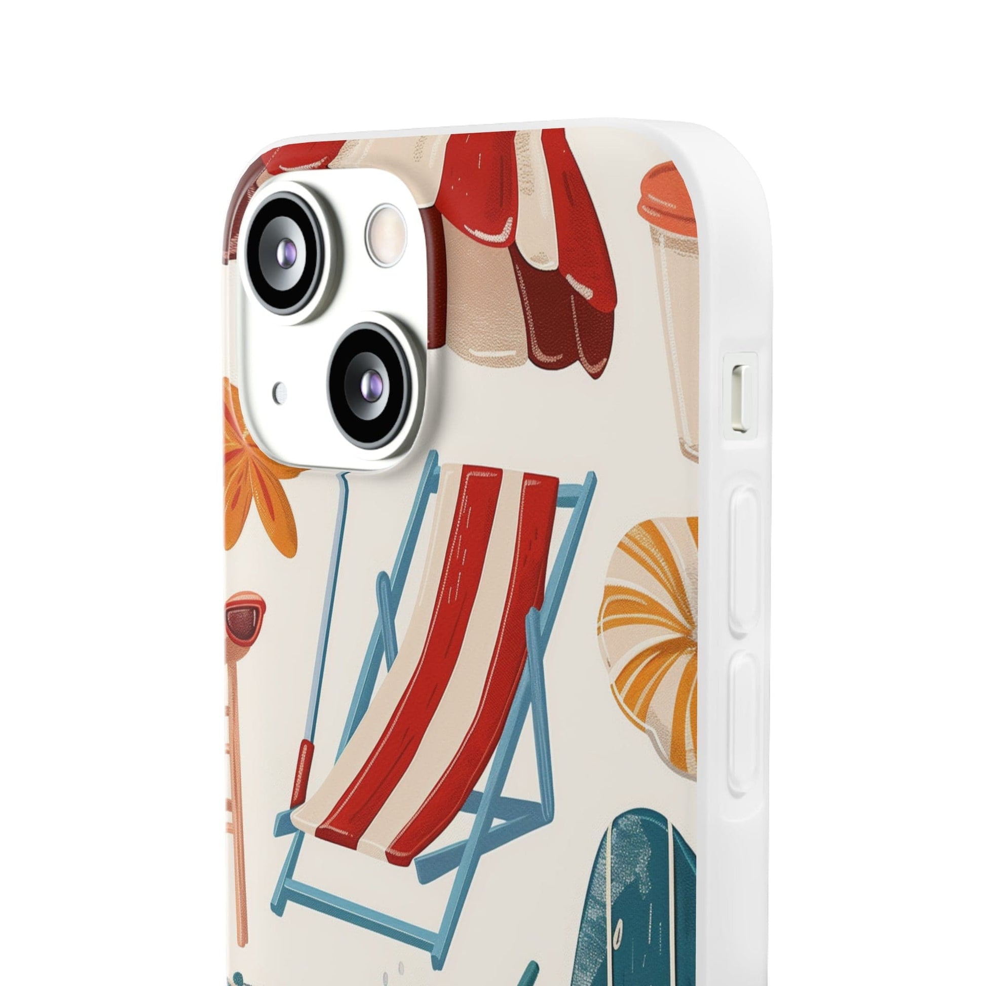 Printify Phone Case Clip Art Summer Vibes 2 Flexi Cases
