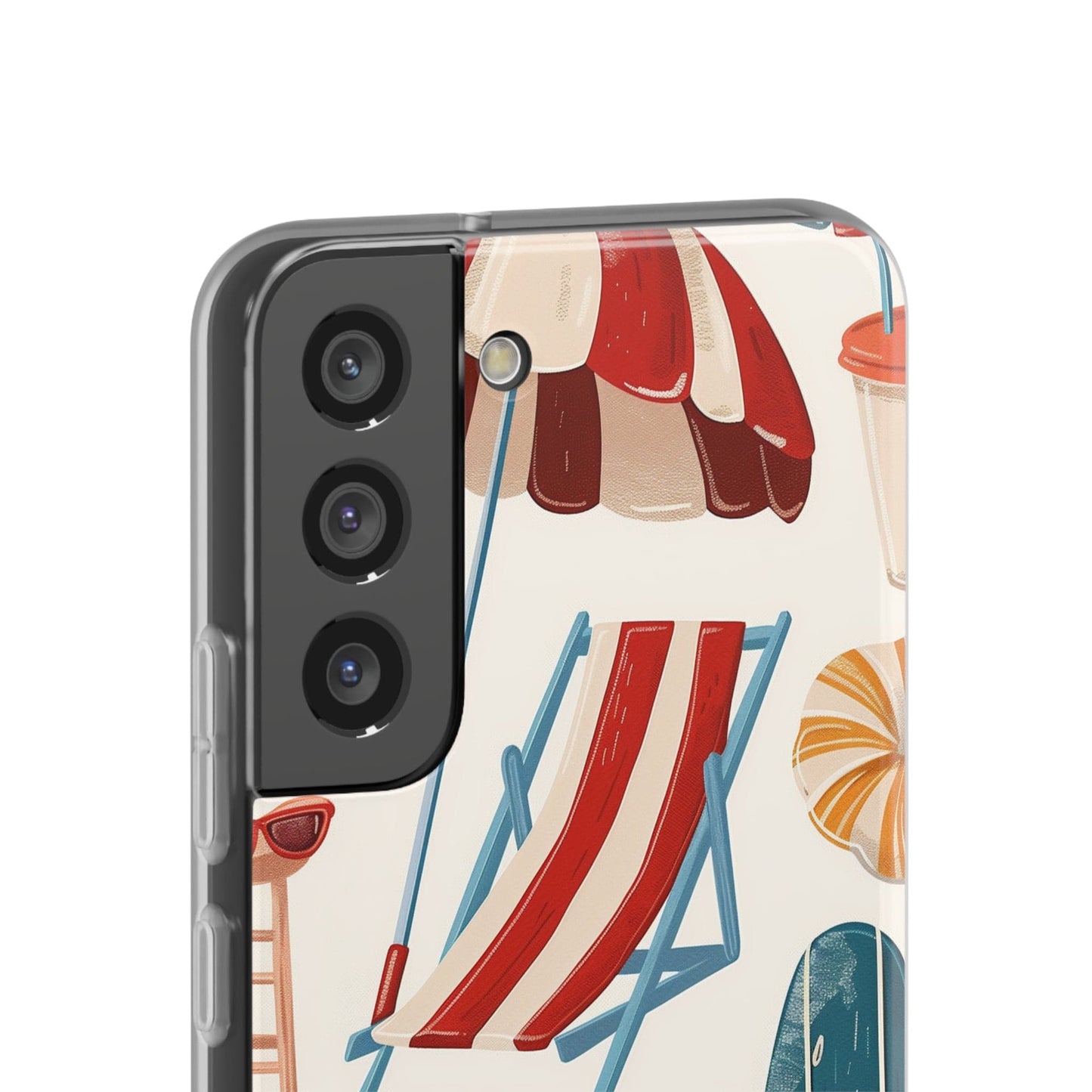 Printify Phone Case Clip Art Summer Vibes 2 Flexi Cases