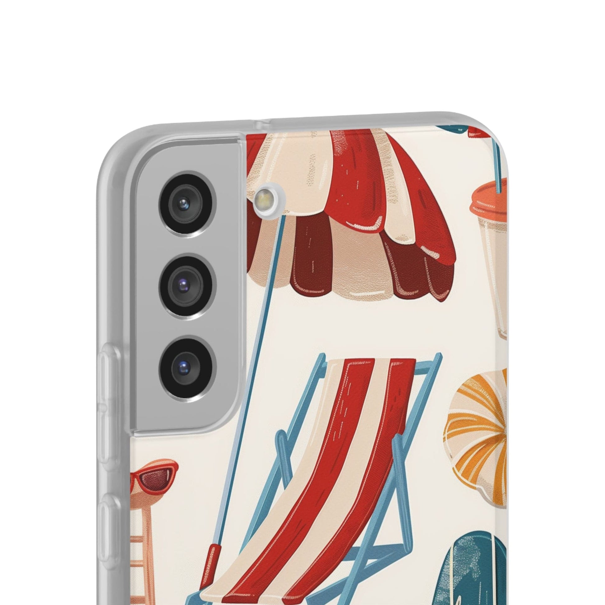 Printify Phone Case Clip Art Summer Vibes 2 Flexi Cases