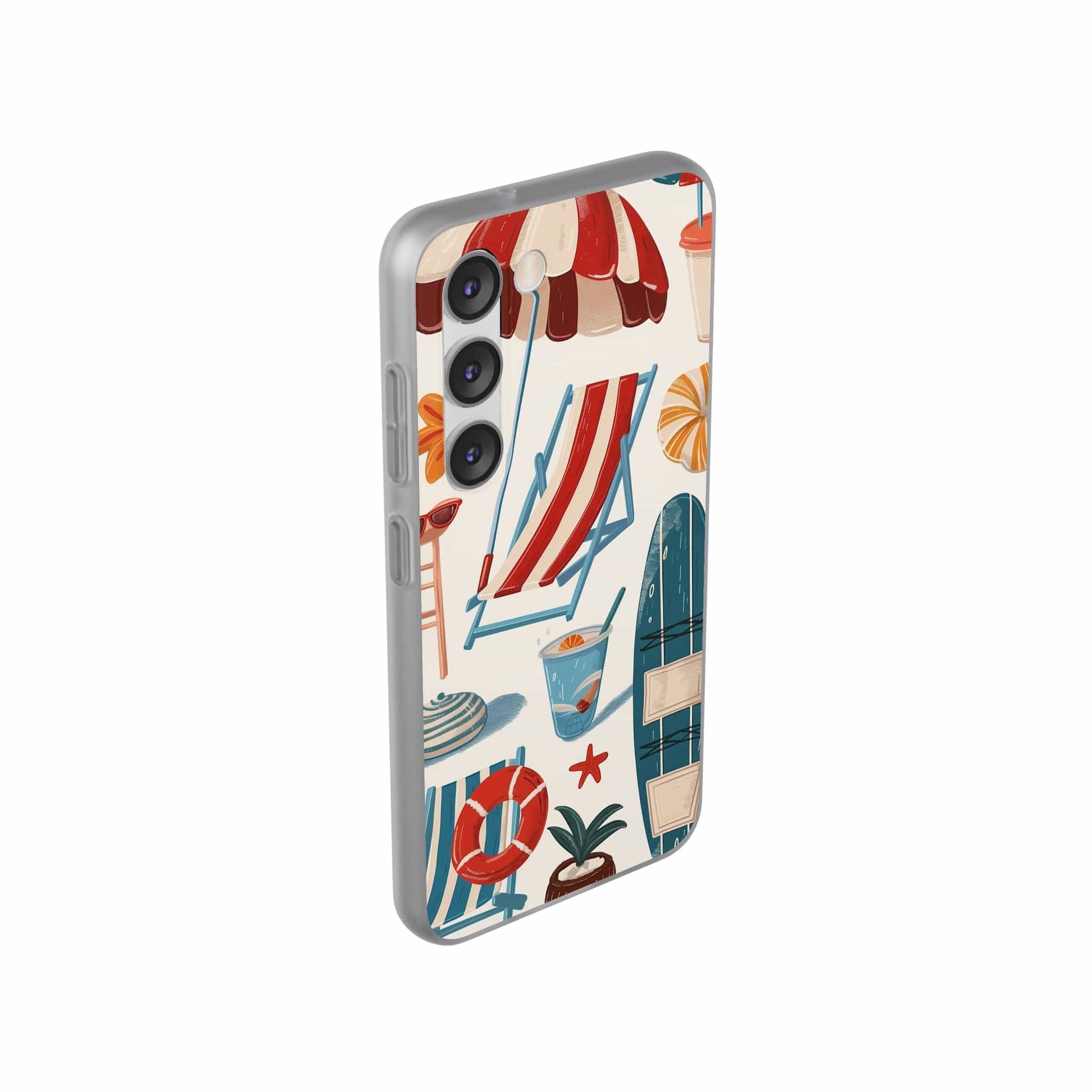 Printify Phone Case Clip Art Summer Vibes 2 Flexi Cases