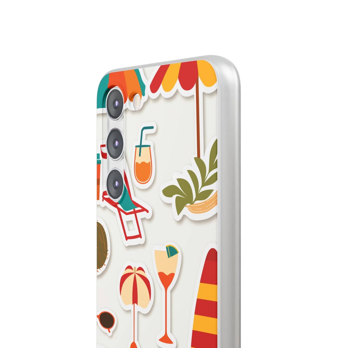 Printify Phone Case Clip Art Summer Vibes 3 Flexi Cases