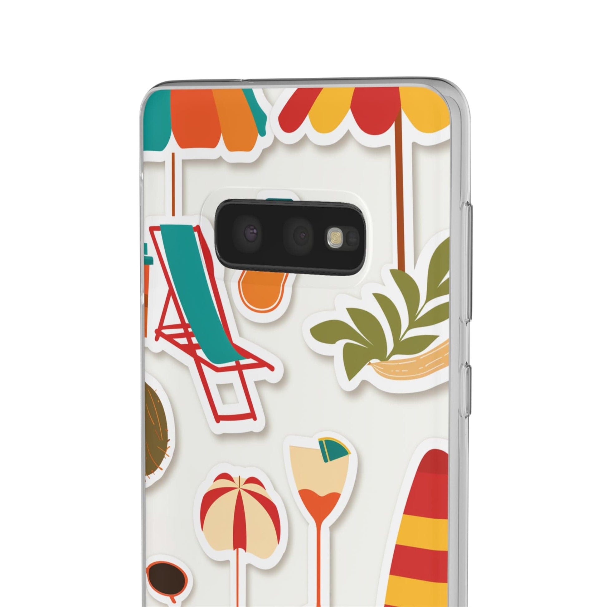 Printify Phone Case Clip Art Summer Vibes 3 Flexi Cases