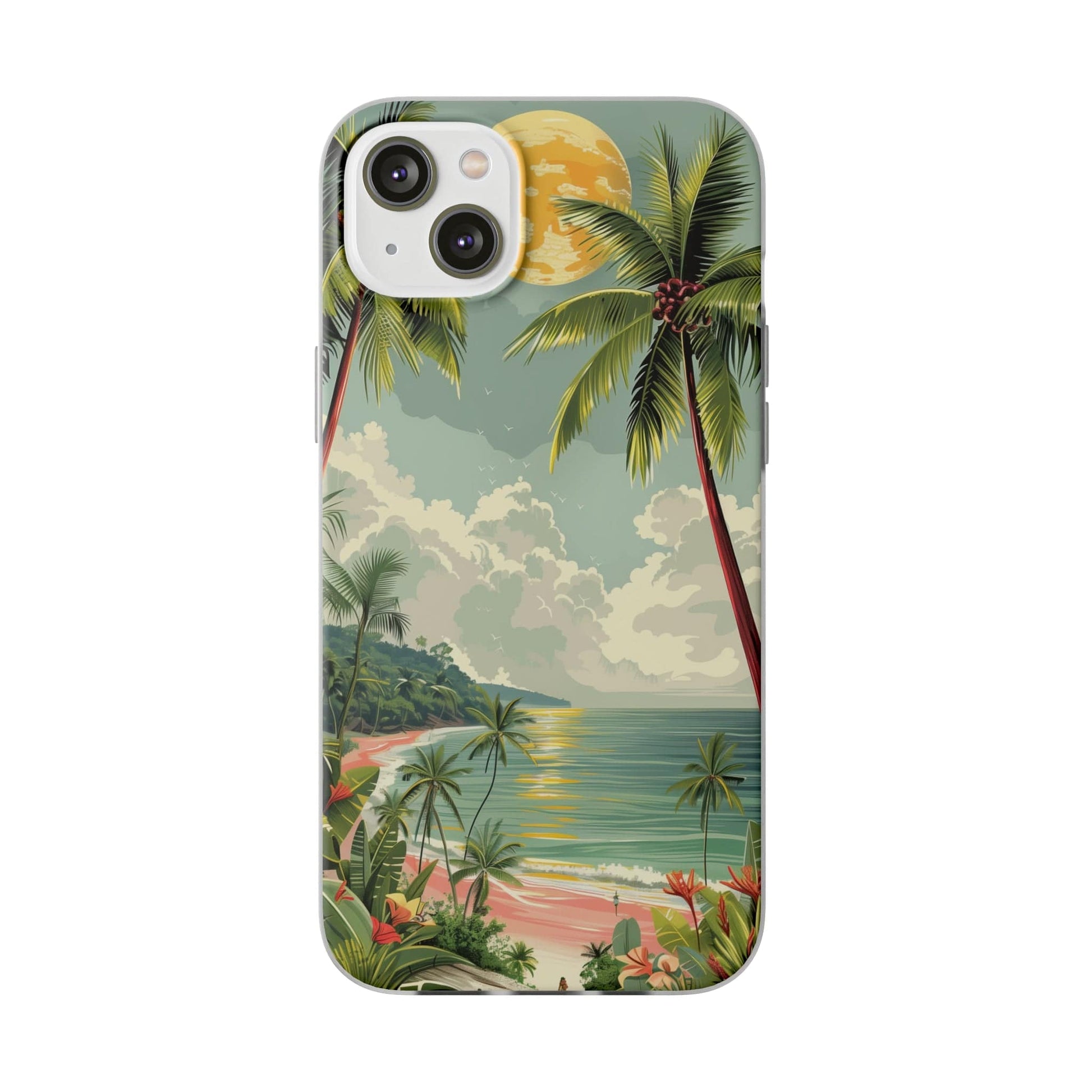 Printify Phone Case iPhone 14 Plus Summer Beach Vibes Flexi Cases