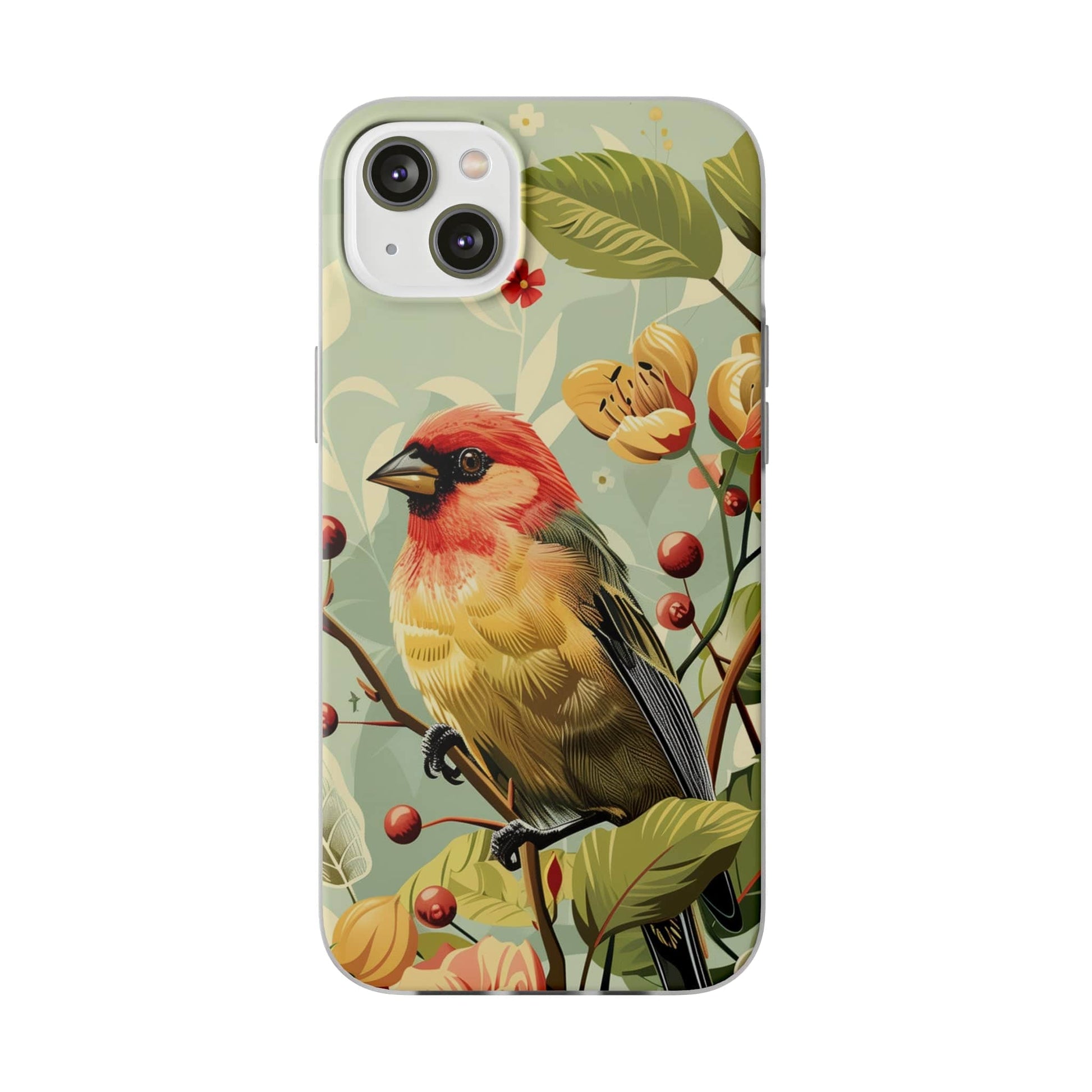 Printify Phone Case iPhone 14 Plus Summer Spring Bird Flexi Cases