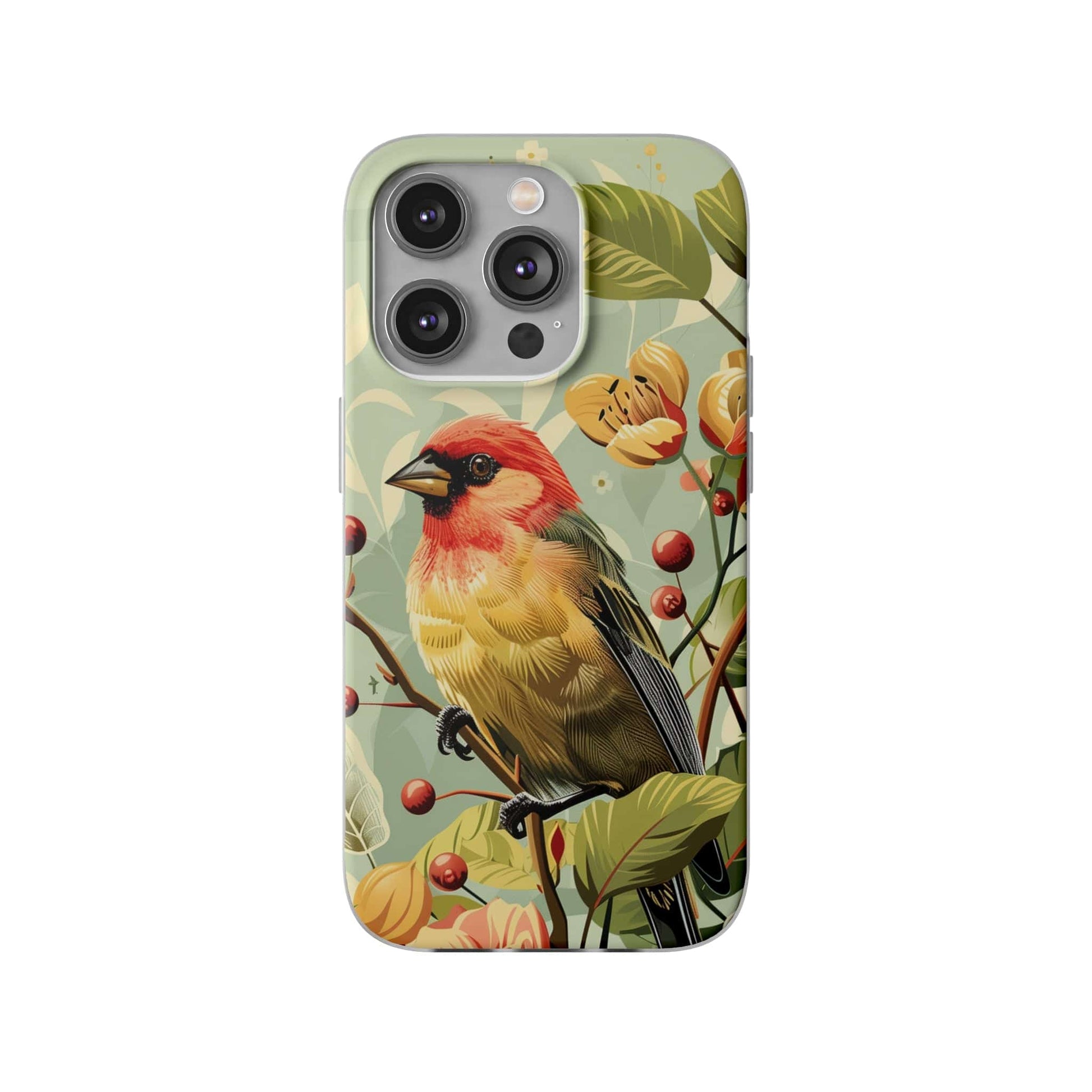 Printify Phone Case iPhone 14 Pro Summer Spring Bird Flexi Cases