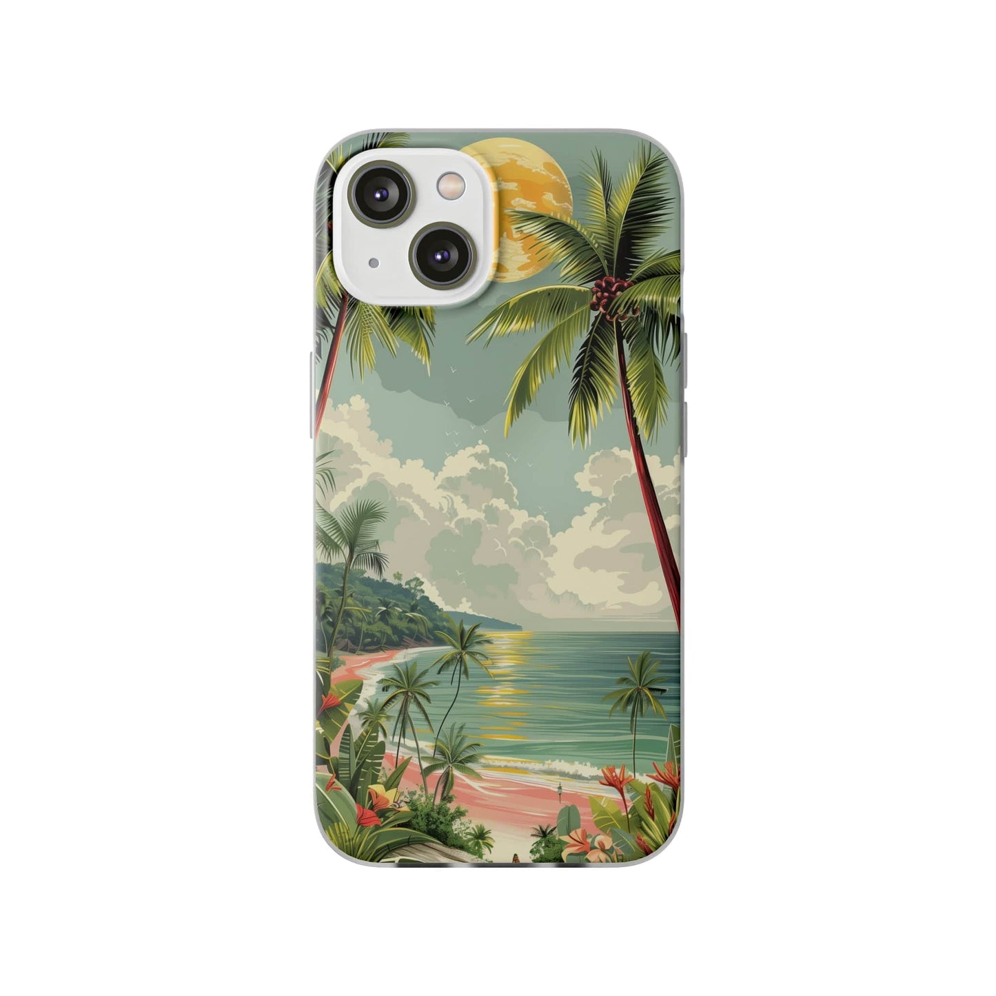 Printify Phone Case iPhone 14 Summer Beach Vibes Flexi Cases