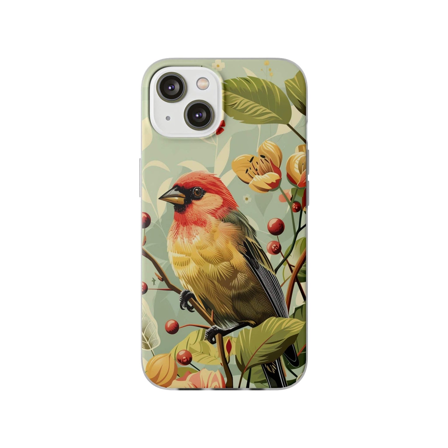 Printify Phone Case iPhone 14 Summer Spring Bird Flexi Cases