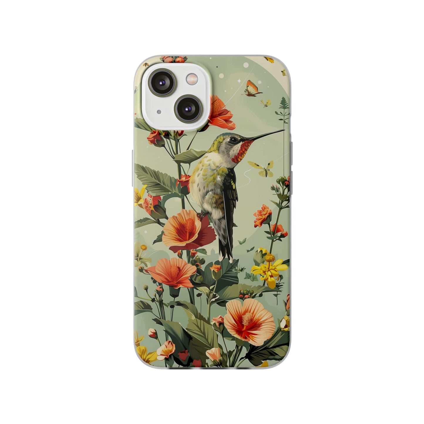 Printify Phone Case iPhone 14 Summer Spring Bird Flexi Cases