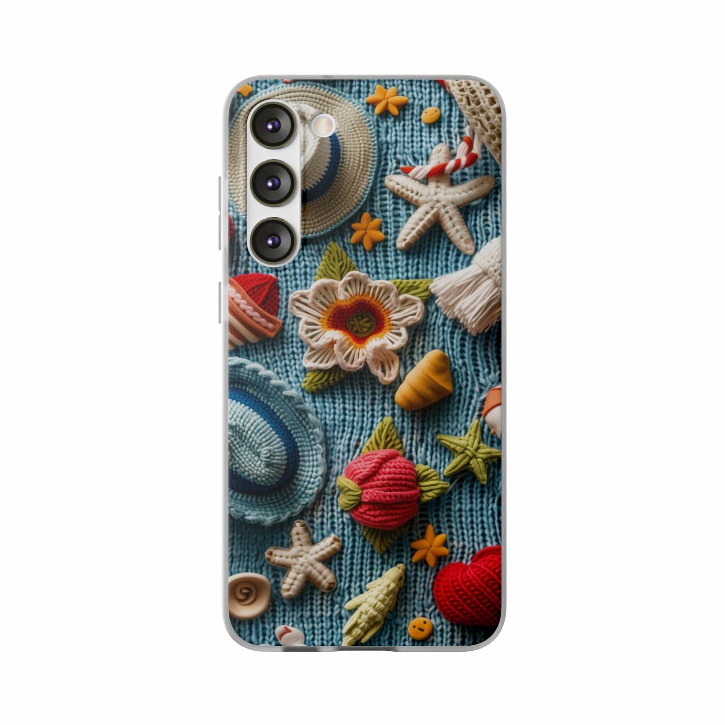 Printify Phone Case Samsung Galaxy S23 Plus Woven Summer Vibes Flexi Cases