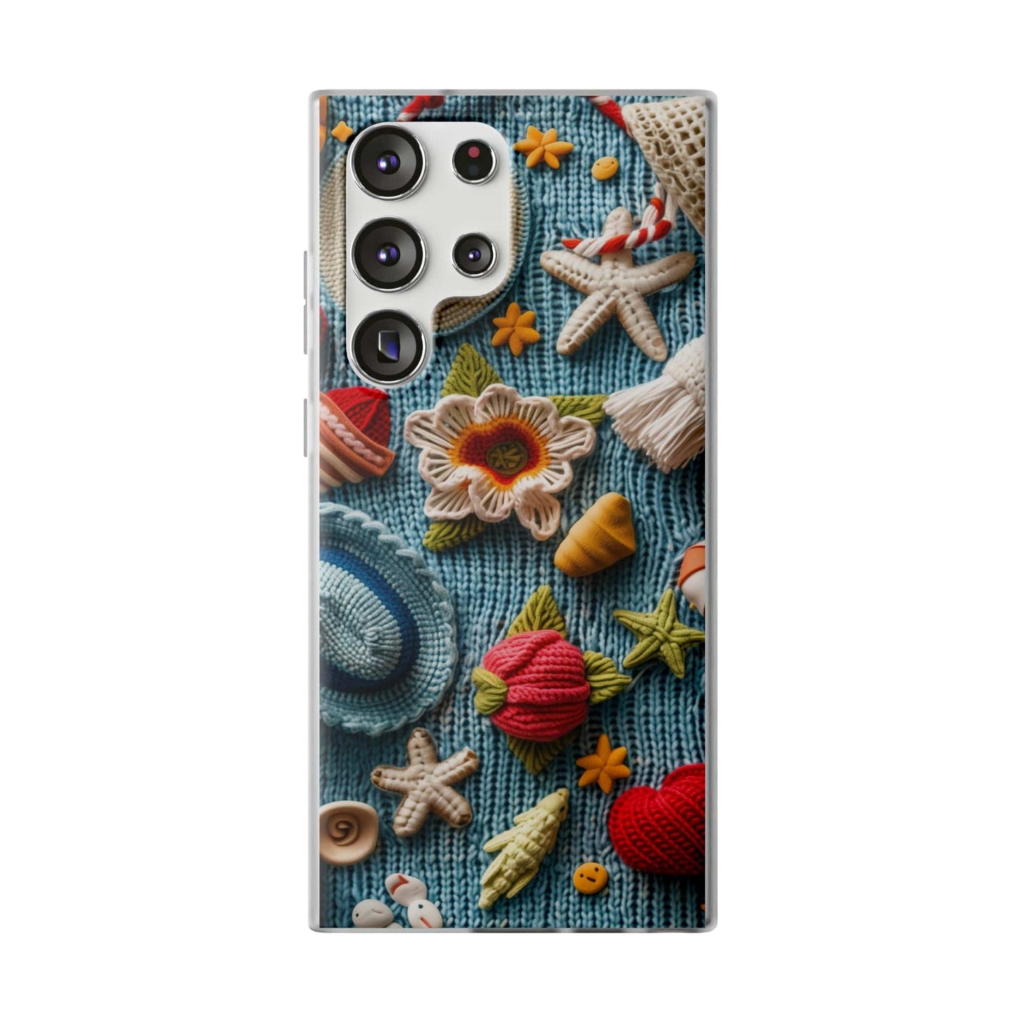 Printify Phone Case Samsung Galaxy S23 Ultra Woven Summer Vibes Flexi Cases