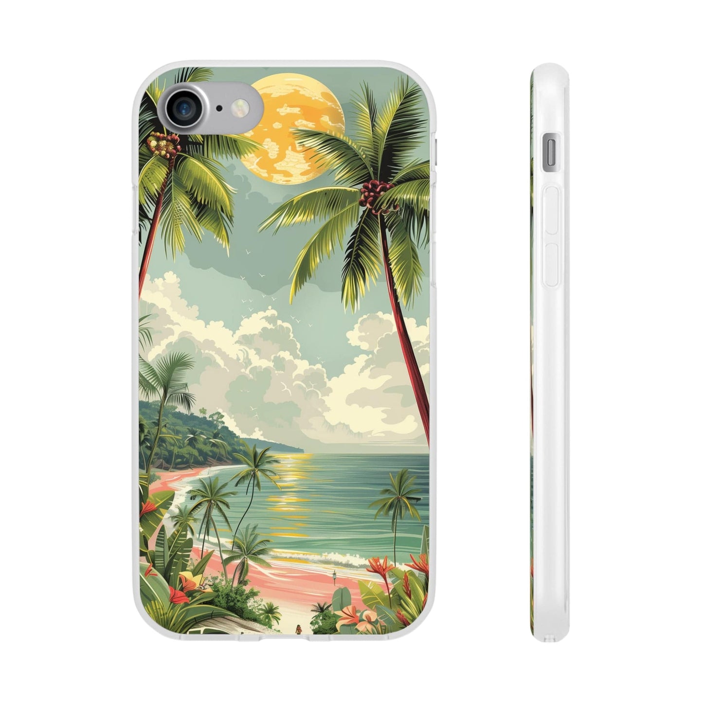 Printify Phone Case Summer Beach Vibes Flexi Cases