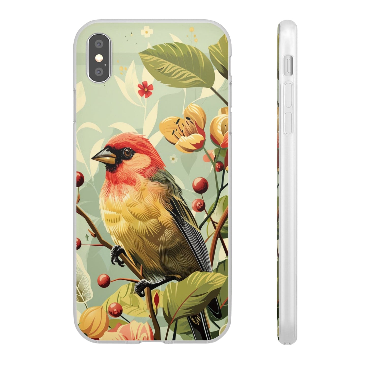 Printify Phone Case Summer Spring Bird Flexi Cases