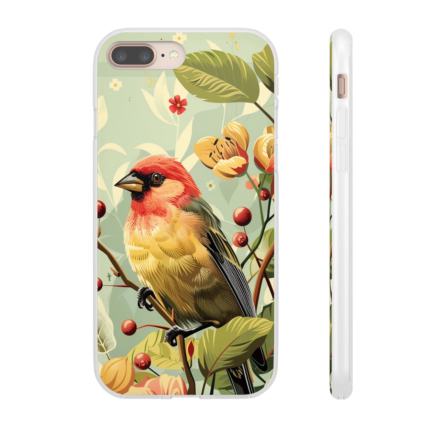 Printify Phone Case Summer Spring Bird Flexi Cases