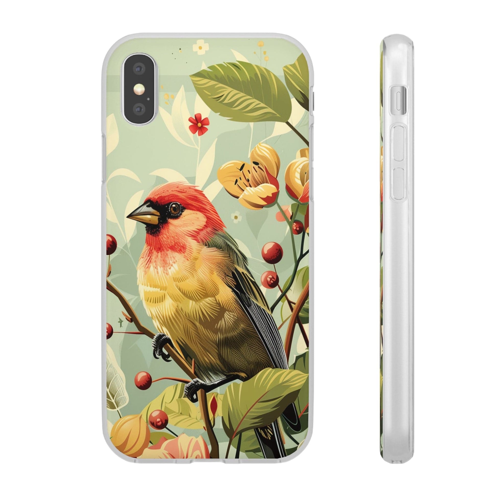 Printify Phone Case Summer Spring Bird Flexi Cases