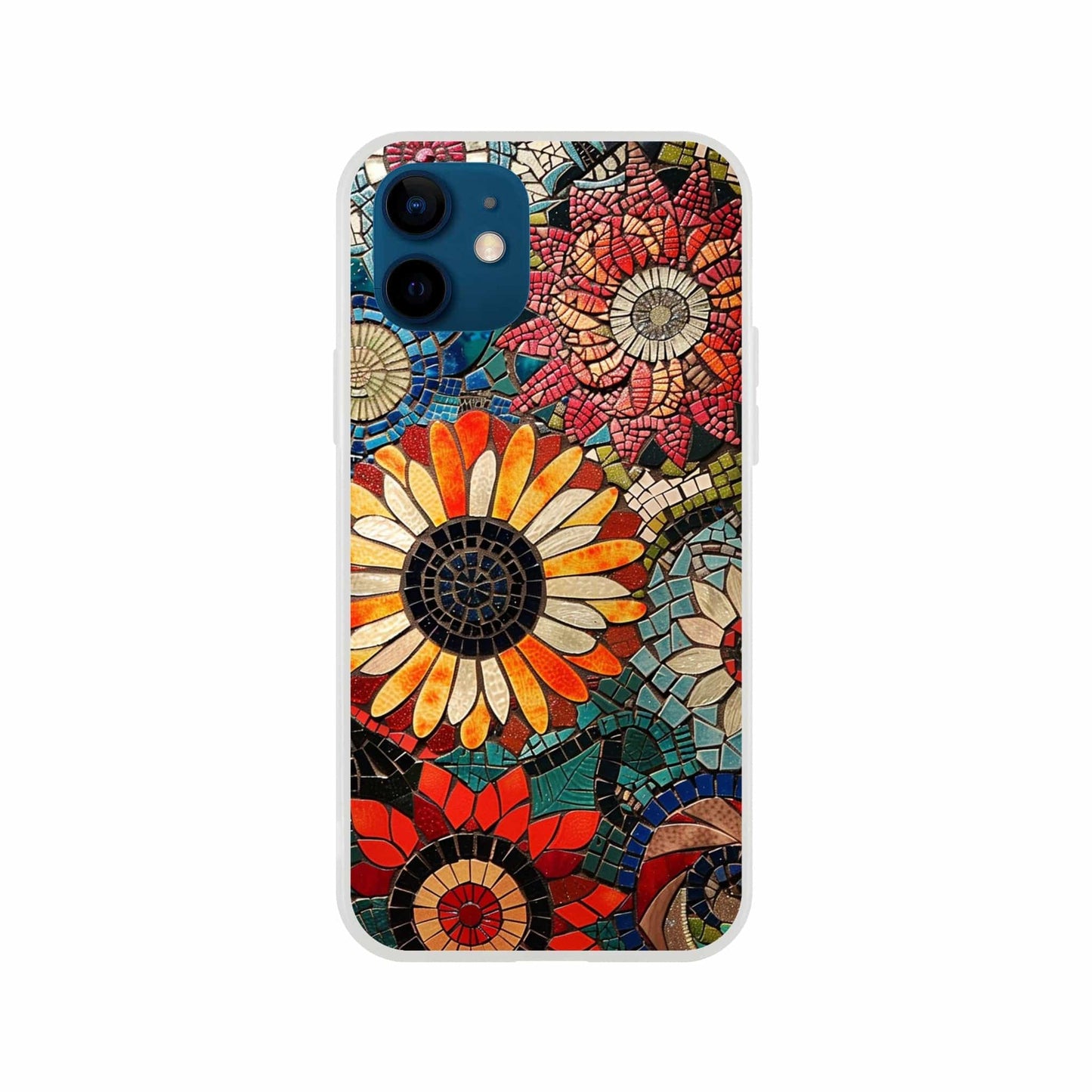 TrendyGuard Print Material Flexi case / Apple - iPhone 12 Floral Garden Tile iPhone & Samsung Cases