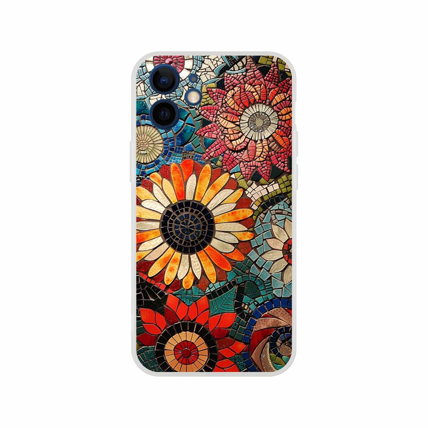 TrendyGuard Print Material Flexi case / Apple - iPhone 12 Mini Floral Garden Tile iPhone & Samsung Cases