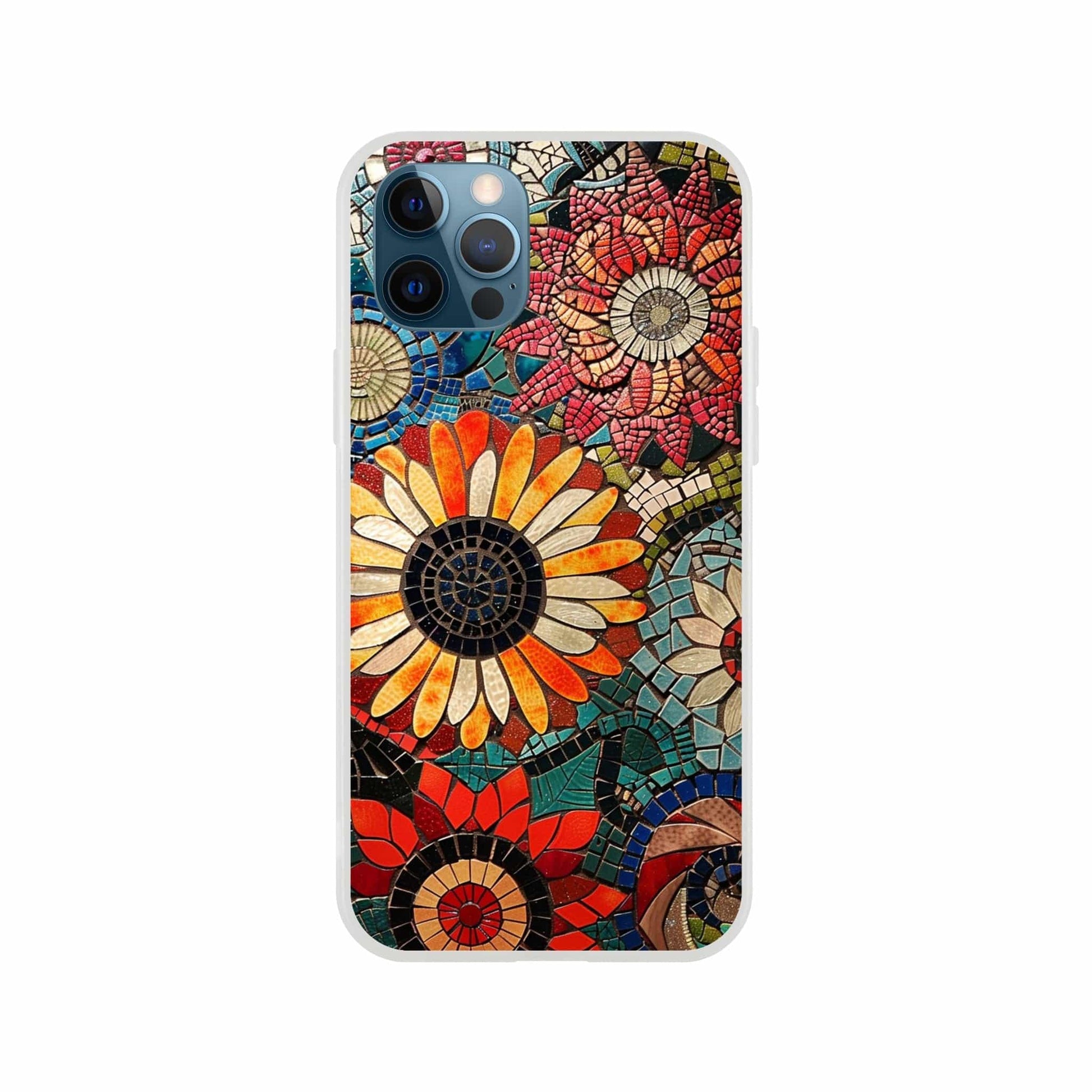TrendyGuard Print Material Flexi case / Apple - iPhone 12 Pro Floral Garden Tile iPhone & Samsung Cases