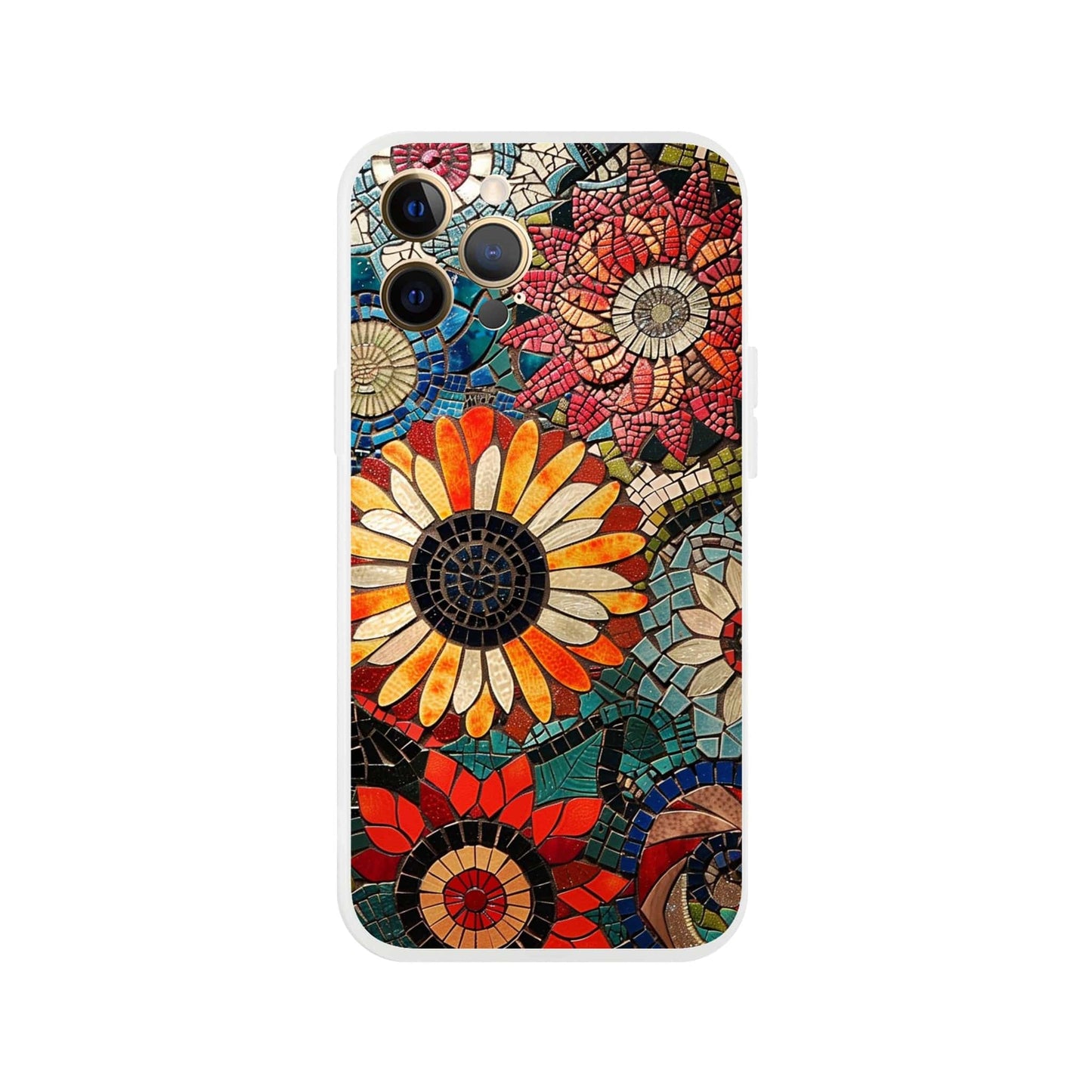 TrendyGuard Print Material Flexi case / Apple - iPhone 12 Pro Max Floral Garden Tile iPhone & Samsung Cases