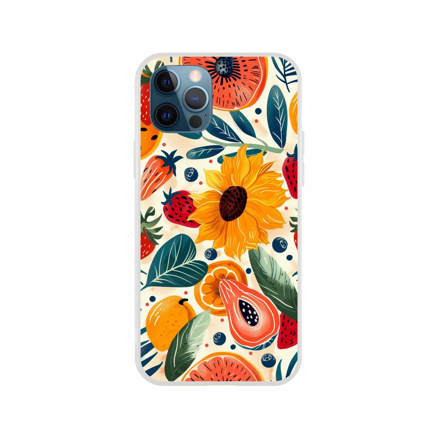 TrendyGuard Print Material Flexi case / Apple - iPhone 12 Pro Sunflower Fruit iPhone & Samsung Cases