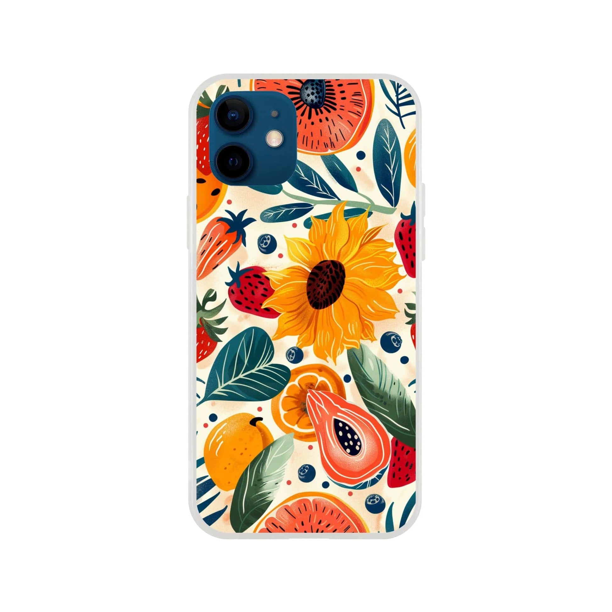 TrendyGuard Print Material Flexi case / Apple - iPhone 12 Sunflower Fruit iPhone & Samsung Cases