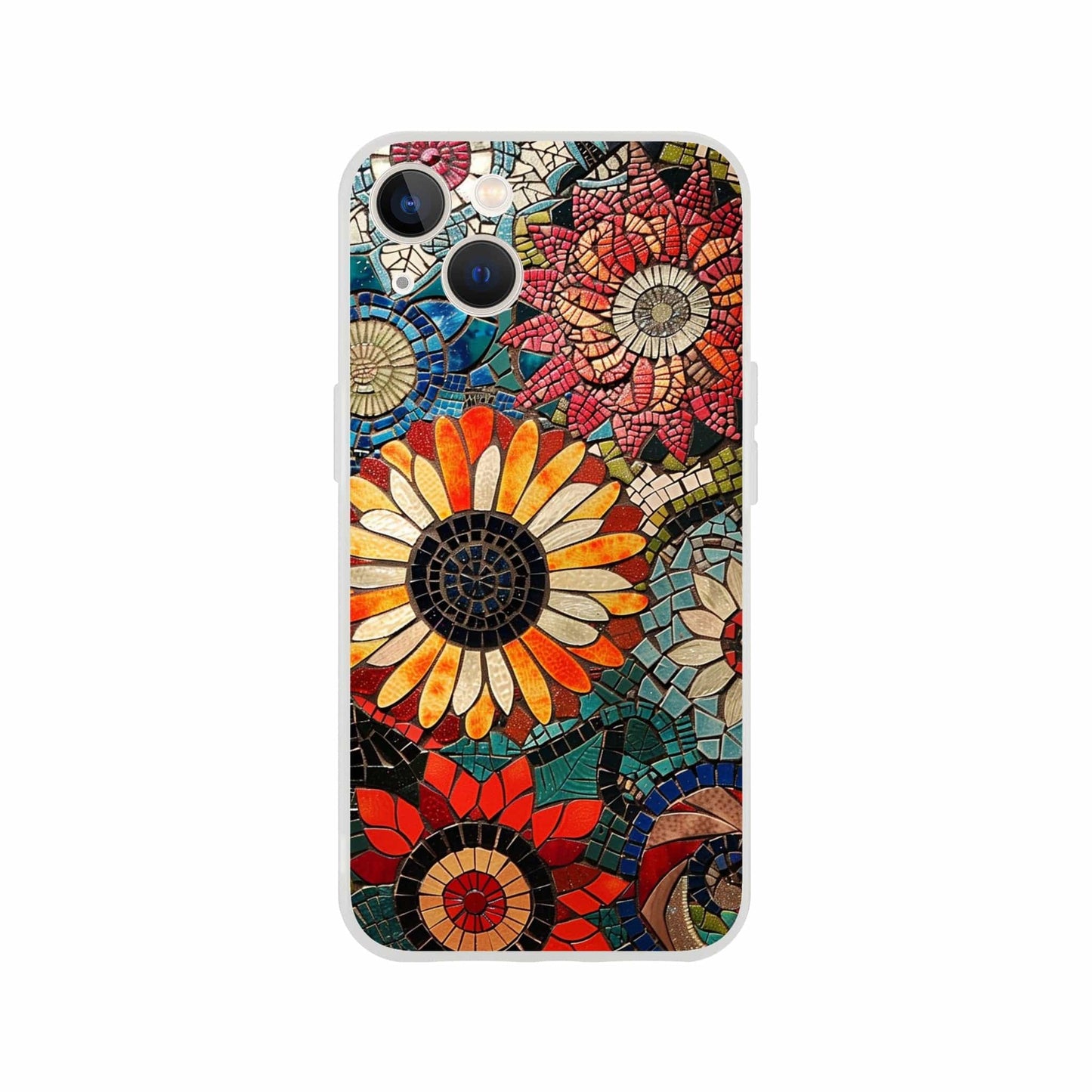 TrendyGuard Print Material Flexi case / Apple - iPhone 13 Floral Garden Tile iPhone & Samsung Cases