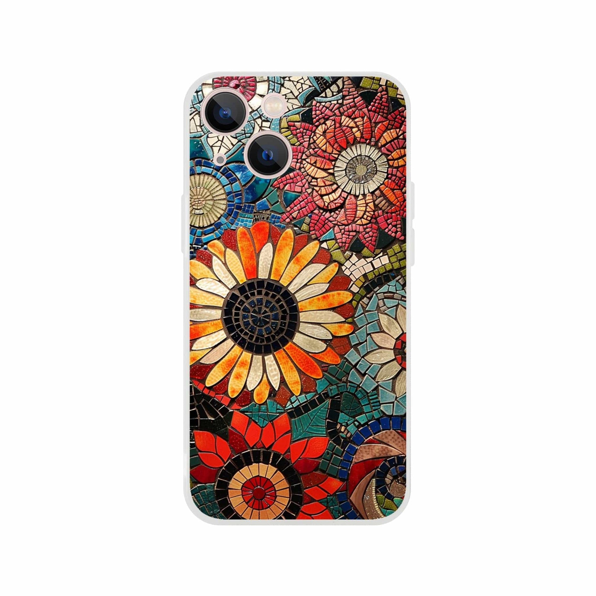 TrendyGuard Print Material Flexi case / Apple - iPhone 13 Mini Floral Garden Tile iPhone & Samsung Cases