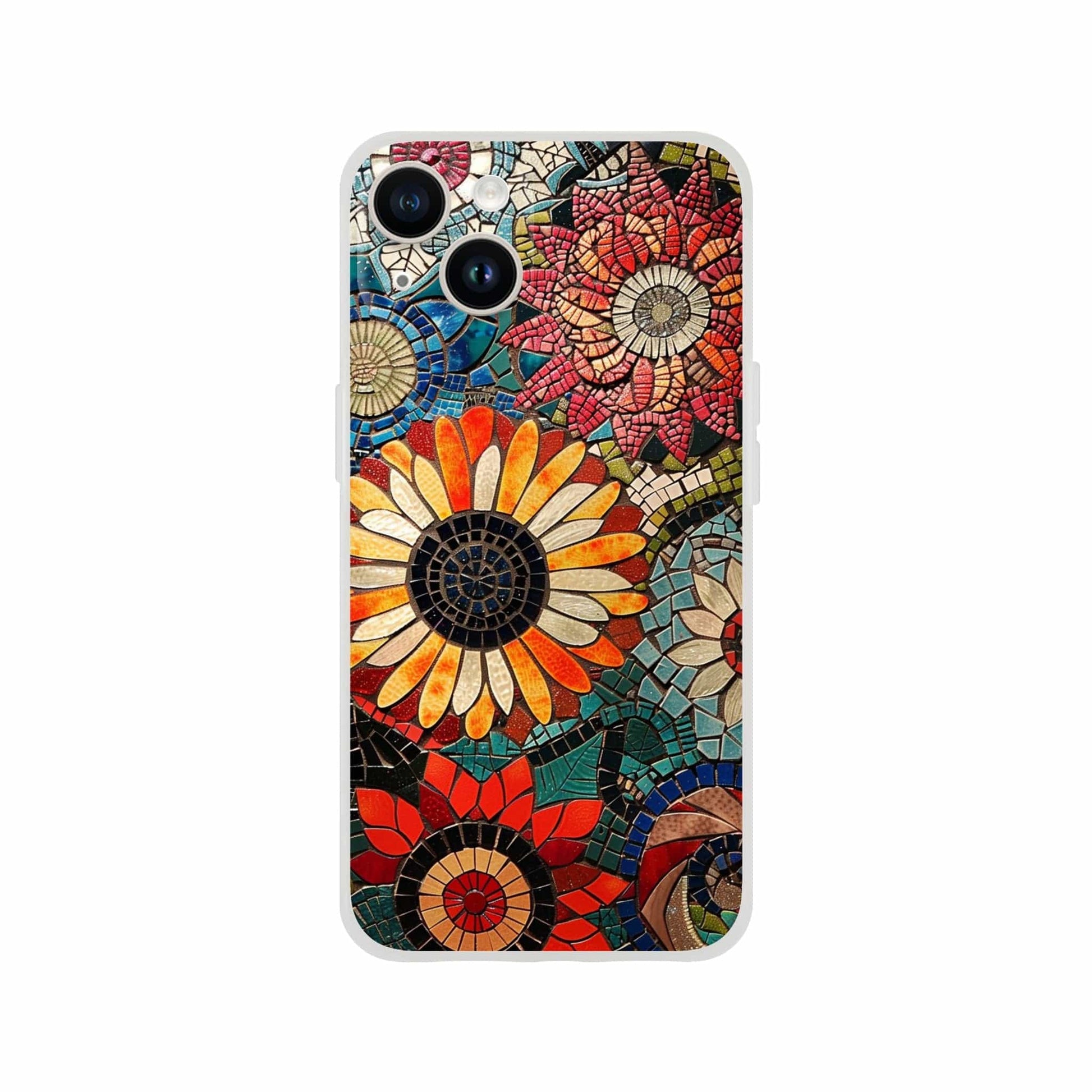 TrendyGuard Print Material Flexi case / Apple - iPhone 14 Floral Garden Tile iPhone & Samsung Cases