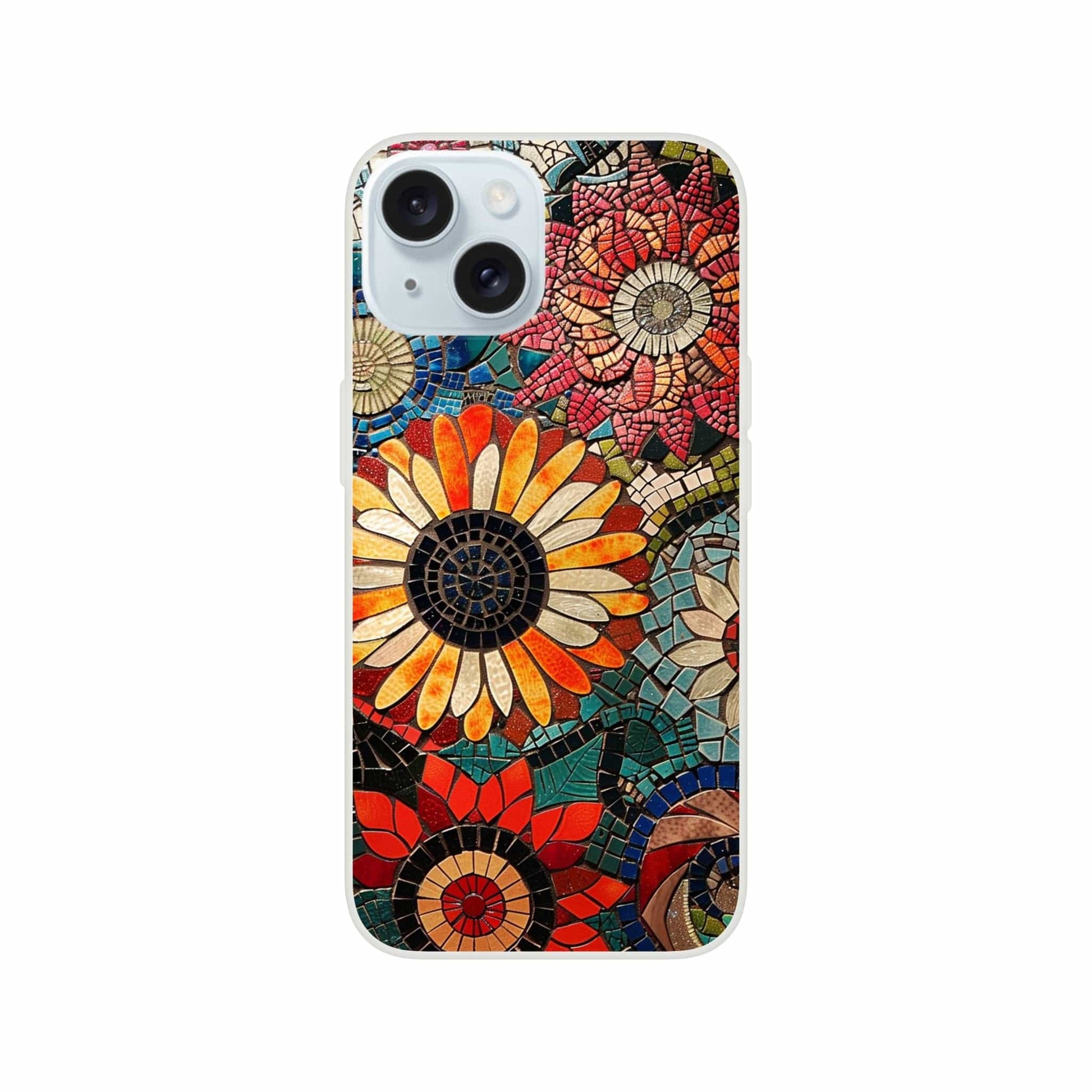 TrendyGuard Print Material Flexi case / Apple - iPhone 15 Floral Garden Tile iPhone & Samsung Cases