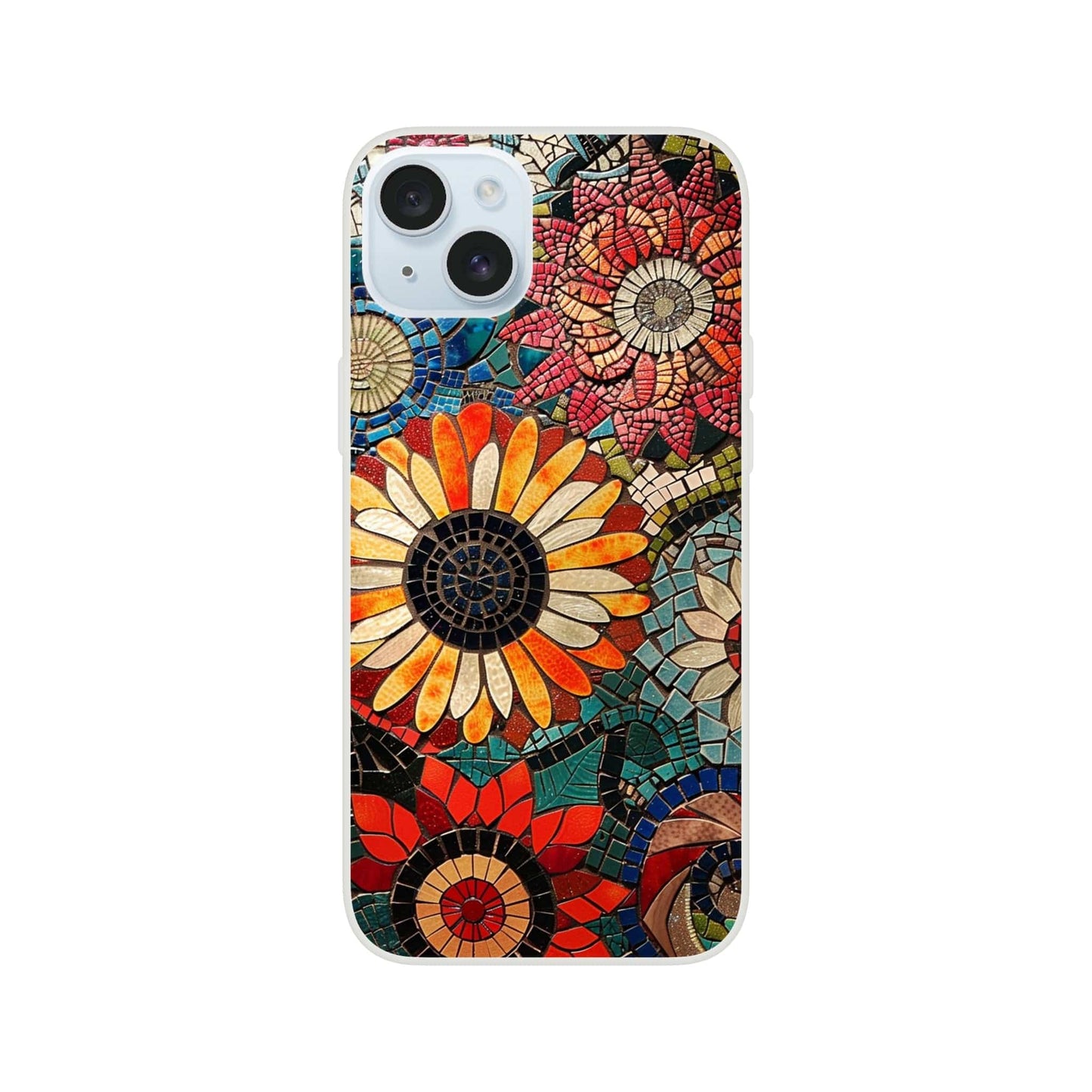 TrendyGuard Print Material Flexi case / Apple - iPhone 15 Plus Floral Garden Tile iPhone & Samsung Cases