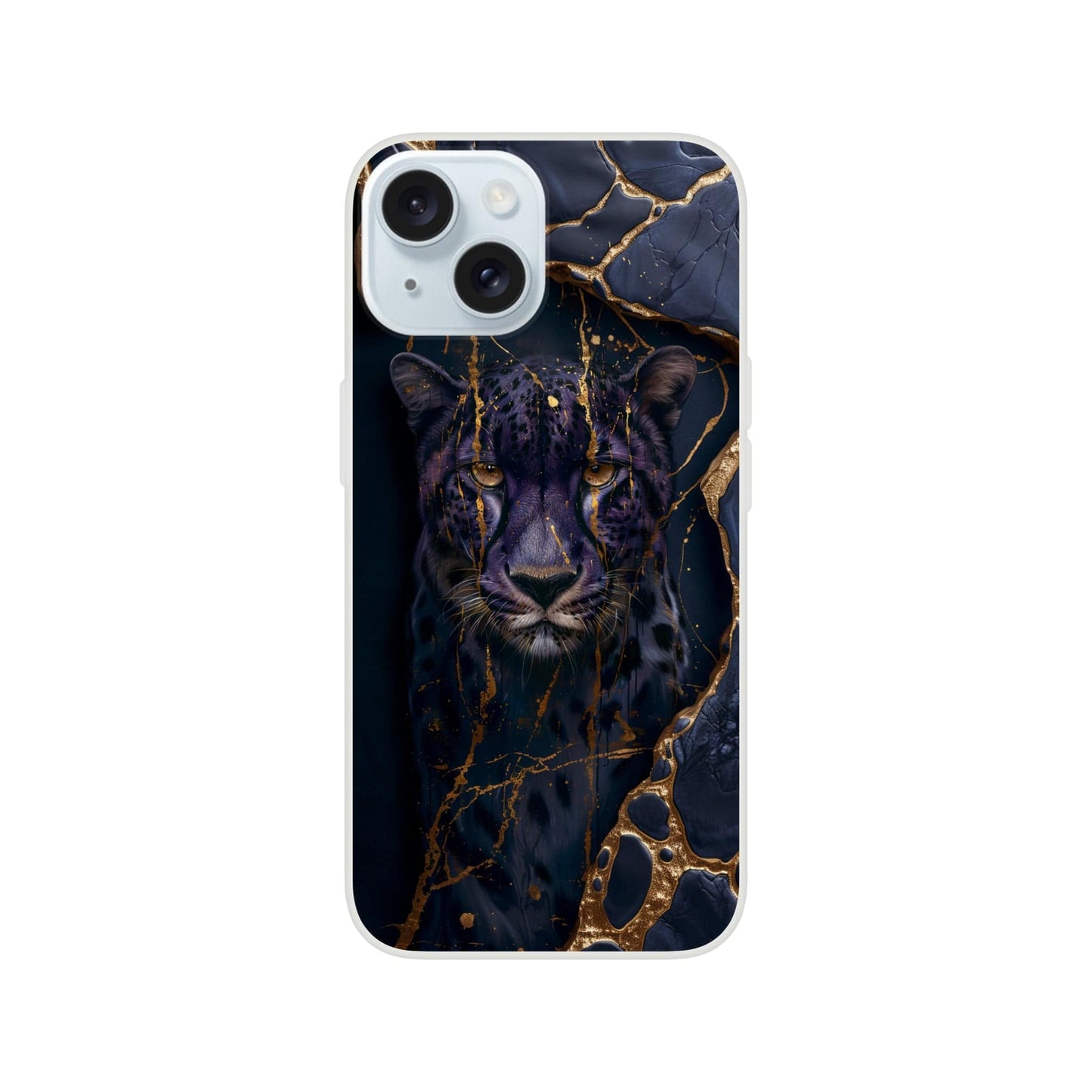 TrendyGuard Print Material Flexi case / Apple - iPhone 15 Purple Cheetah iPhone & Samsung Cases
