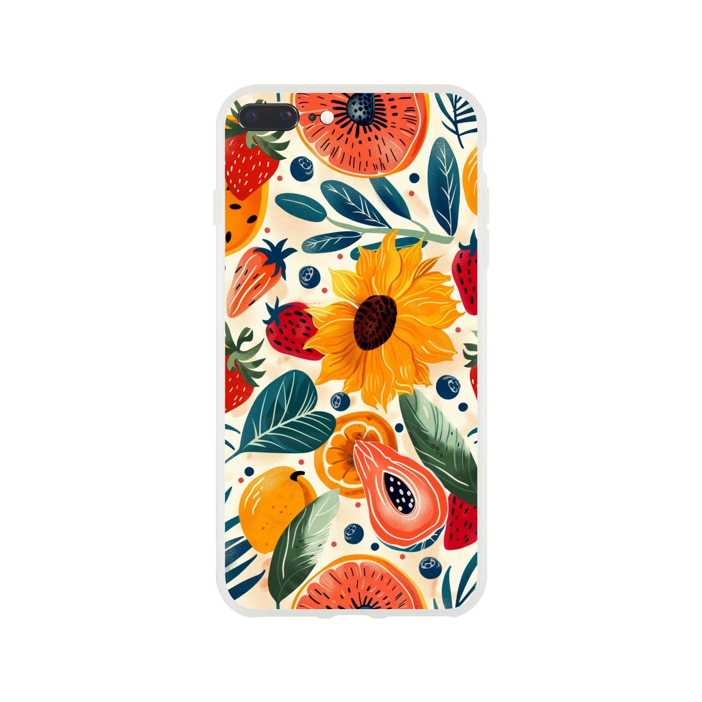 TrendyGuard Print Material Flexi case / Apple - iPhone 7 Plus Sunflower Fruit iPhone & Samsung Cases