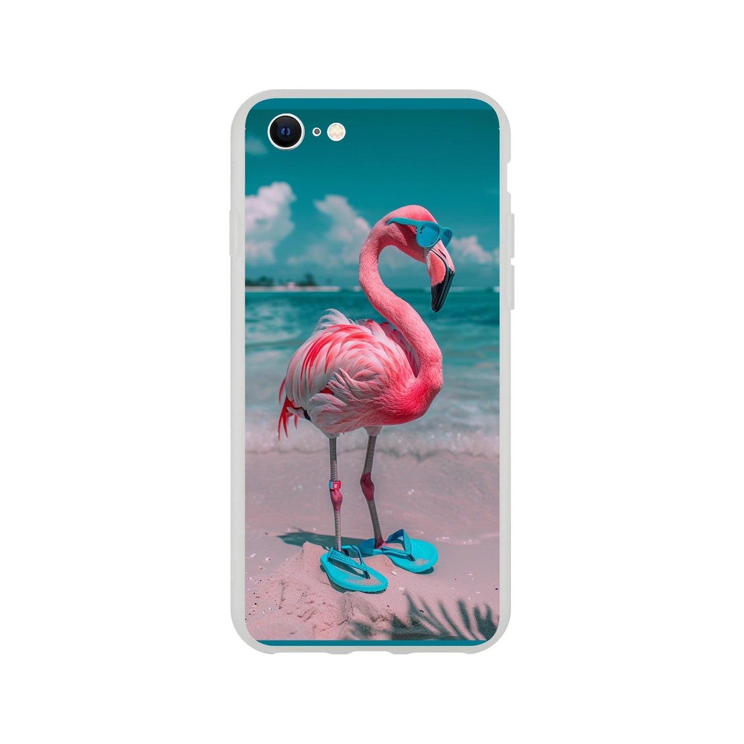 TrendyGuard Print Material Flexi case / Apple - iPhone 8 Aruba Flamingo iPhone & Samsung Cases