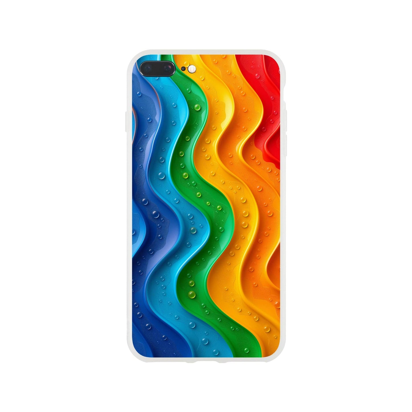 TrendyGuard Print Material Flexi case / Apple - iPhone 8 Plus Wet Rainbow iPhone & Samsung Cases