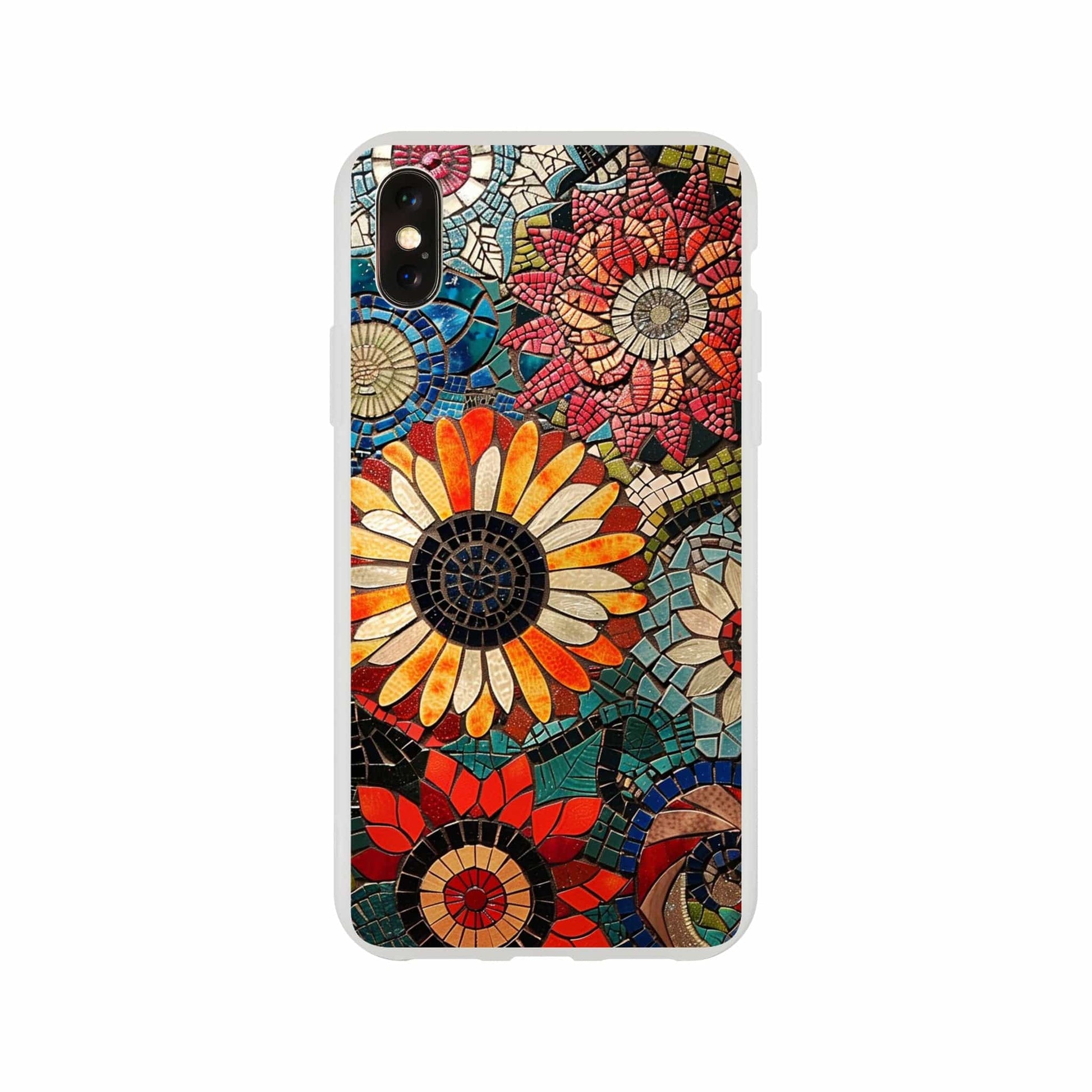 TrendyGuard Print Material Flexi case / Apple - iPhone X Floral Garden Tile iPhone & Samsung Cases