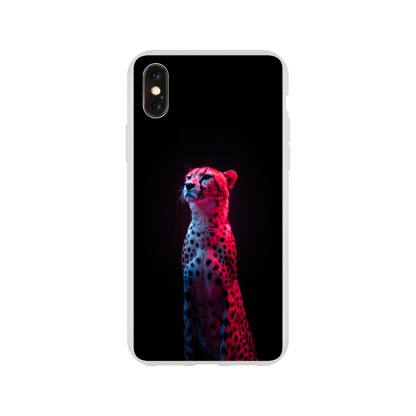 TrendyGuard Print Material Flexi case / Apple - iPhone X Neon Cheetah iPhone & Samsung Cases