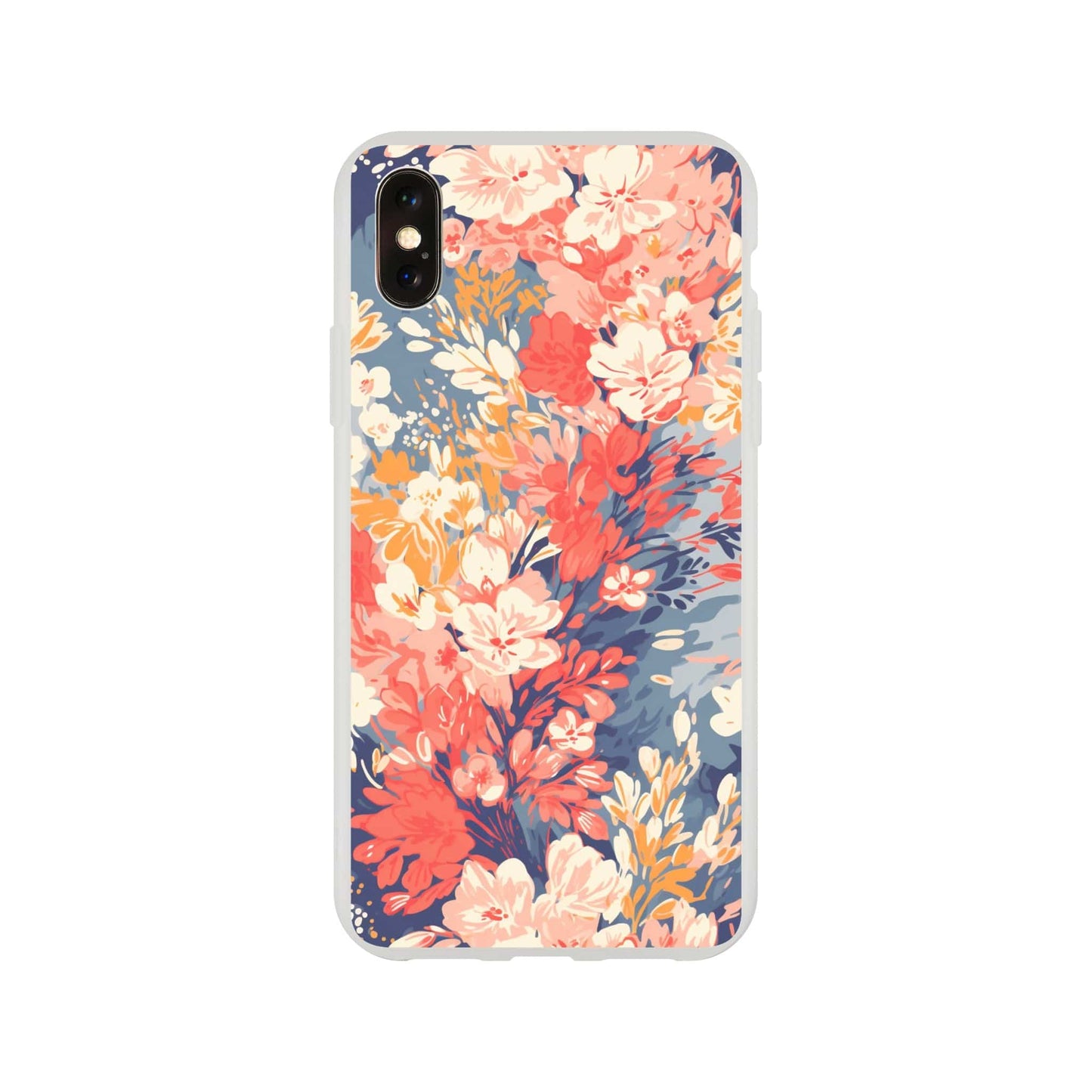 TrendyGuard Print Material Flexi case / Apple - iPhone X Pastel Flora iPhone & Samsung Cases